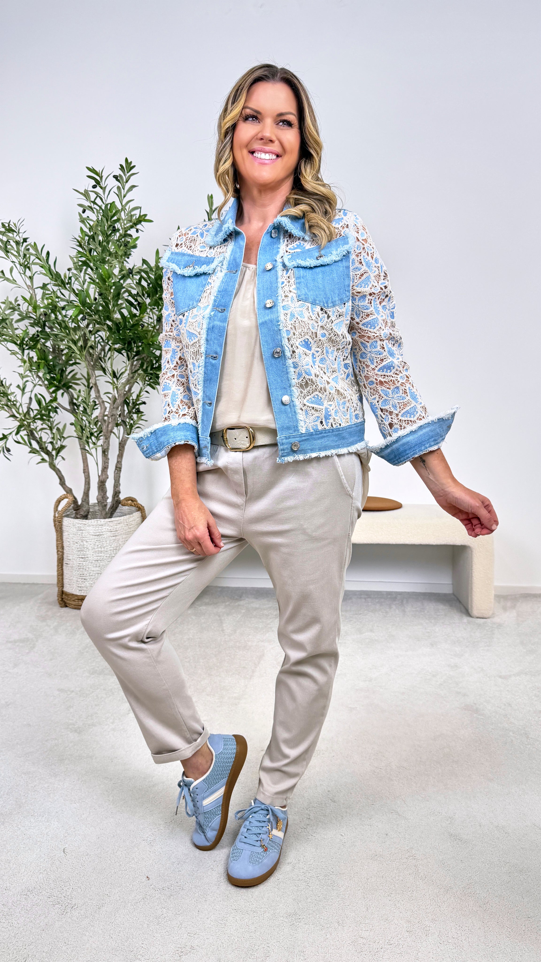 Jeansjacke Boho Blue