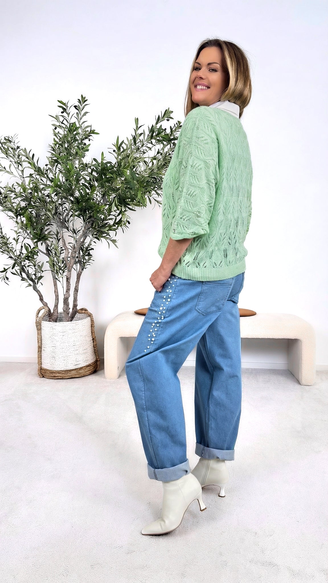 Strickshirt Airy Love *Grün*