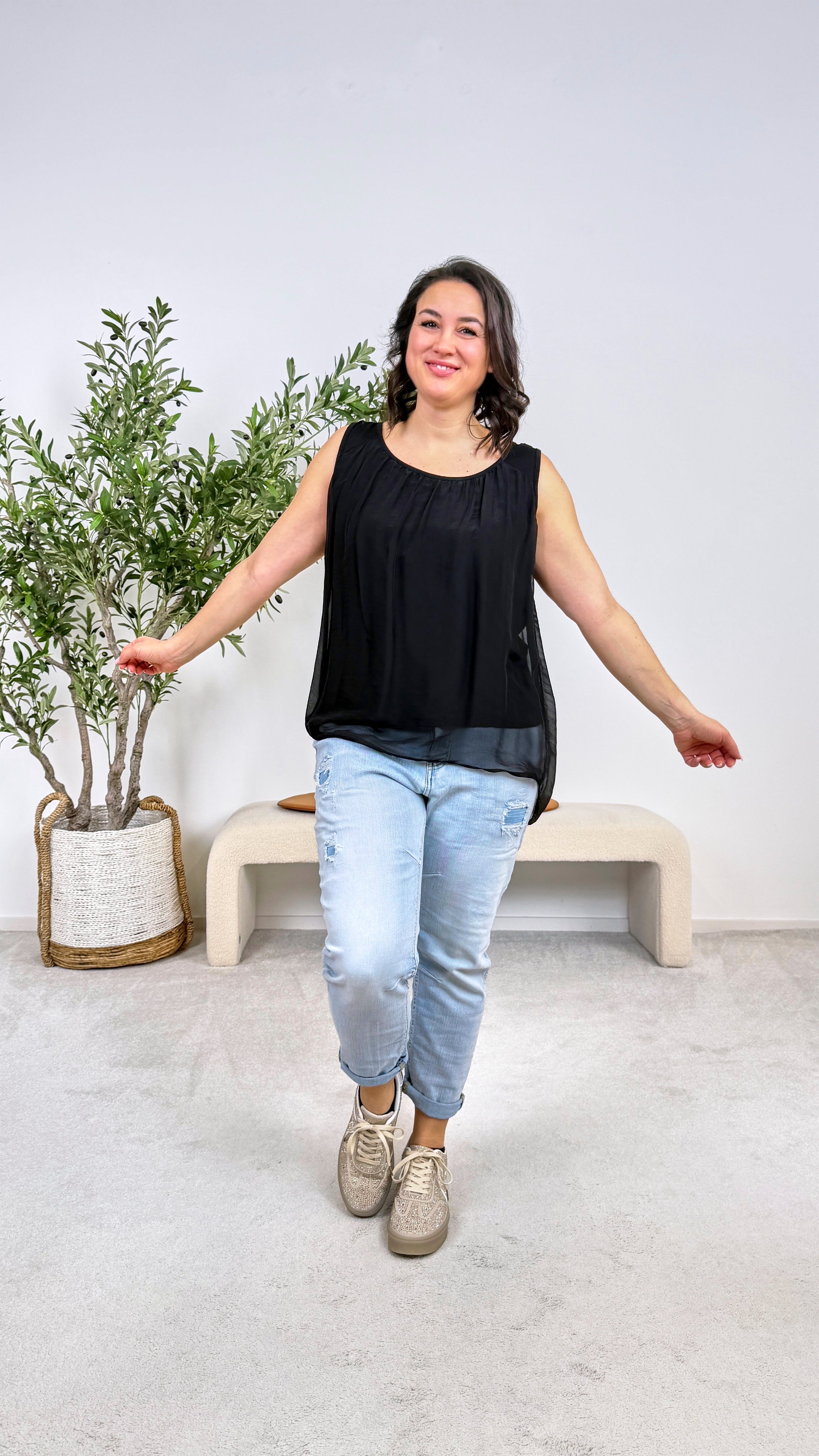 Silk top Rosabella (4 colours)
