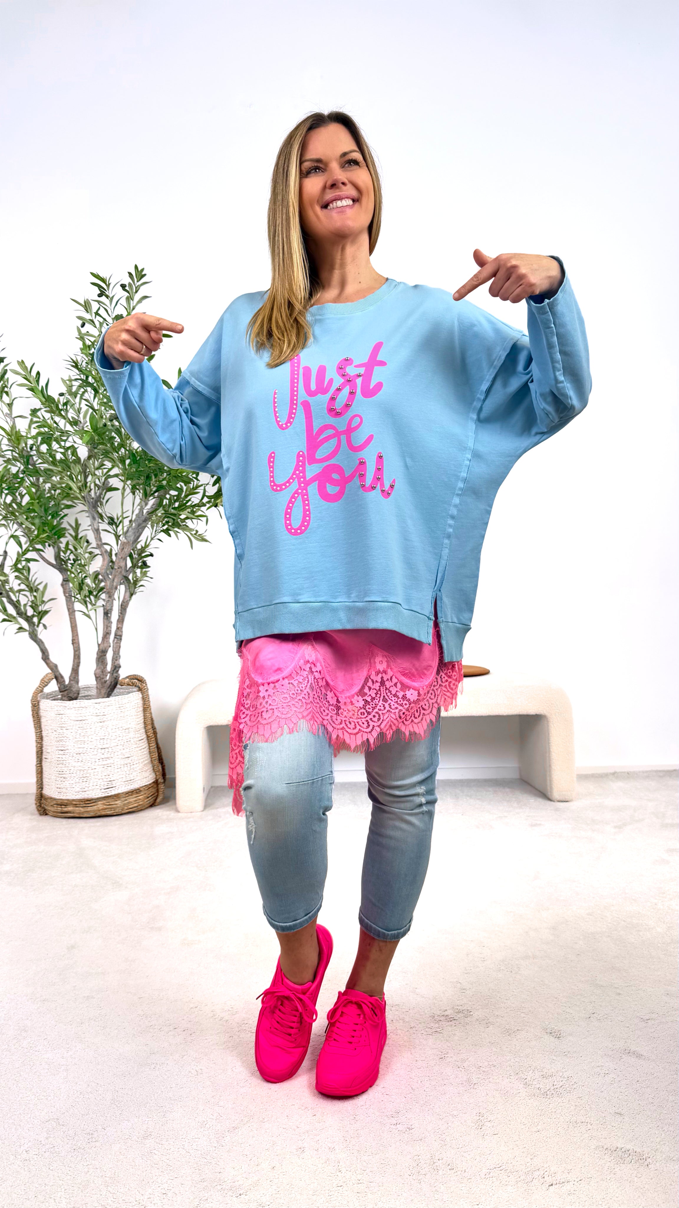 Pullover Just Be You *Blau*