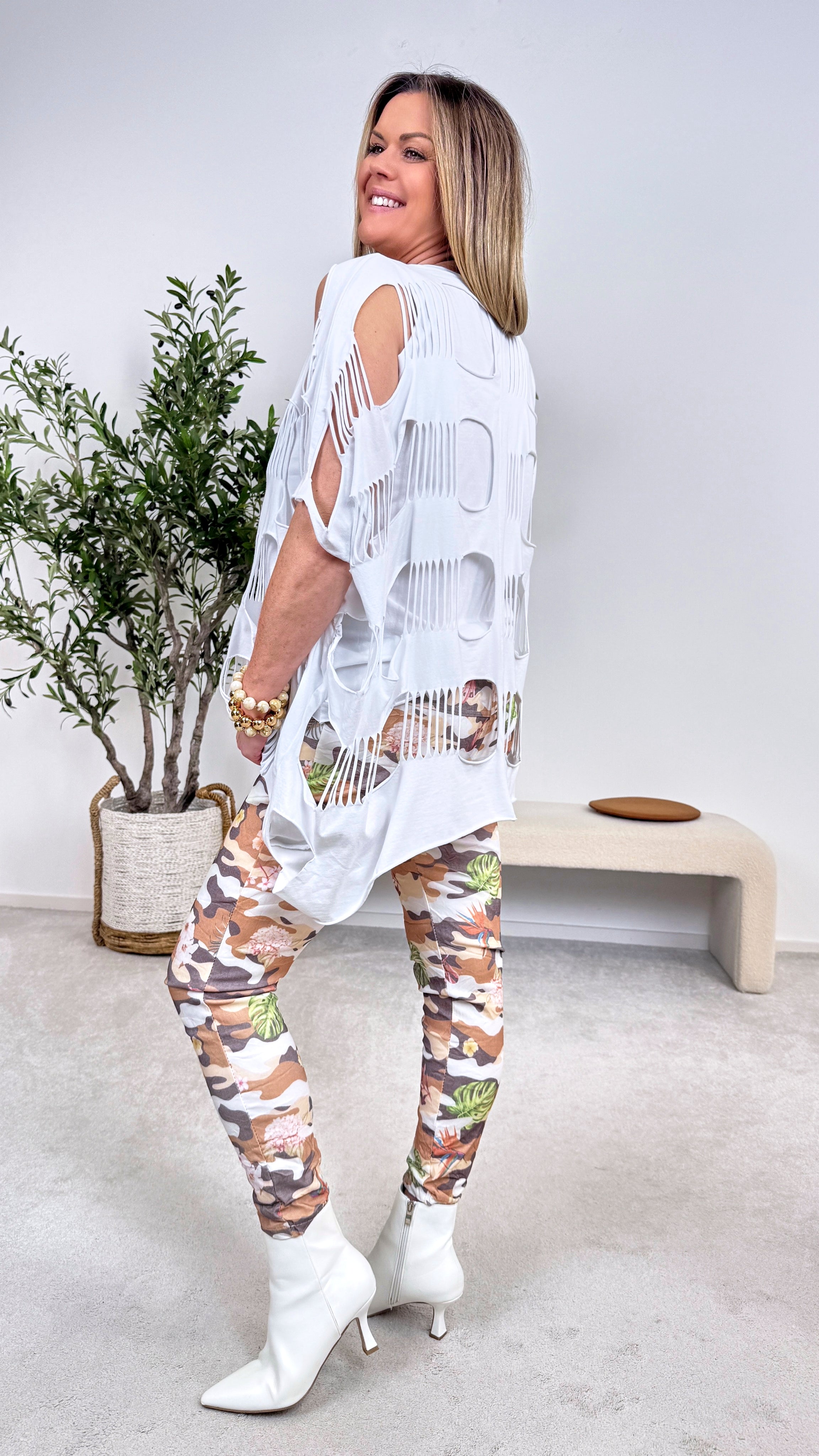 Jogpants Fearless Flower *Beige*