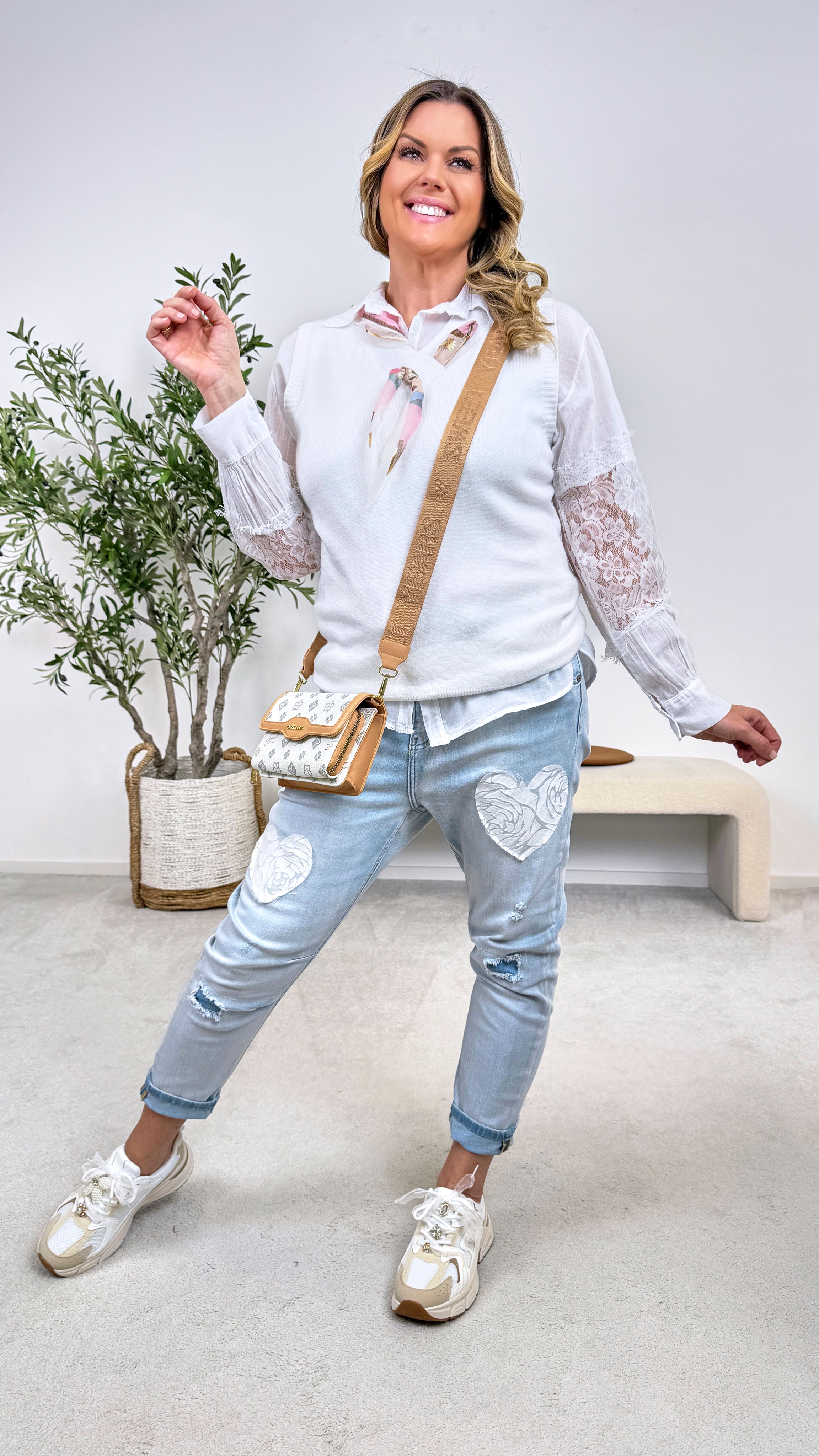 Pullunder Sweet Paris Mood *Weiß*