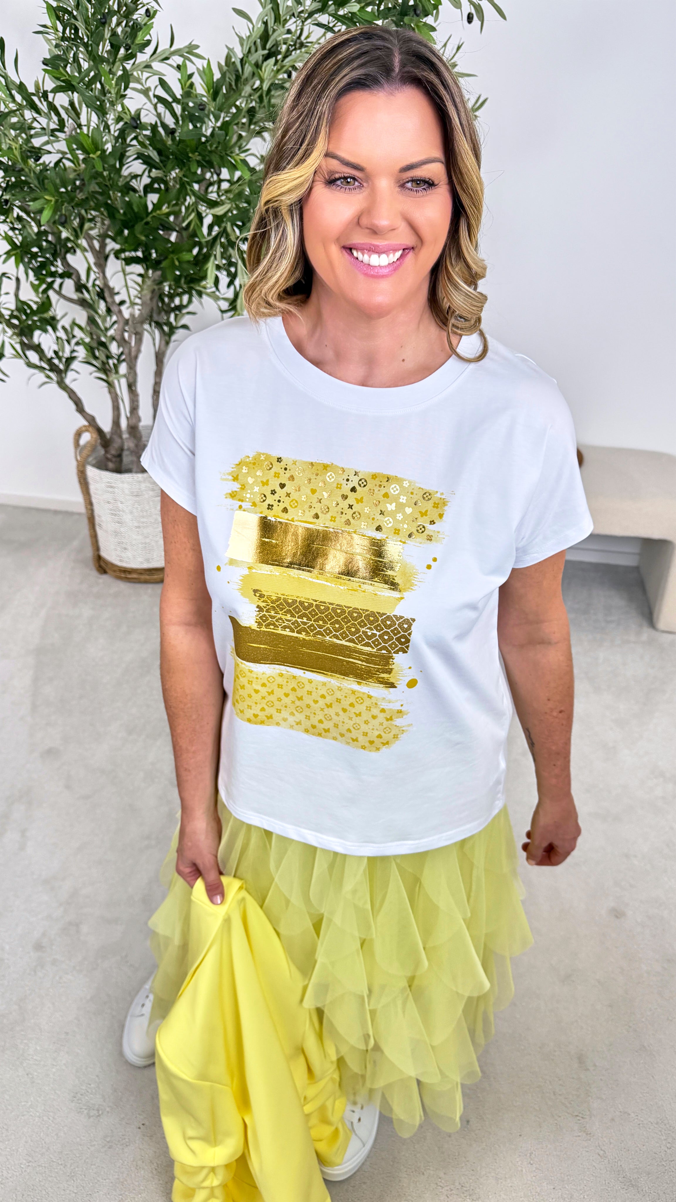 T-Shirt Golden Fever *Gelb*