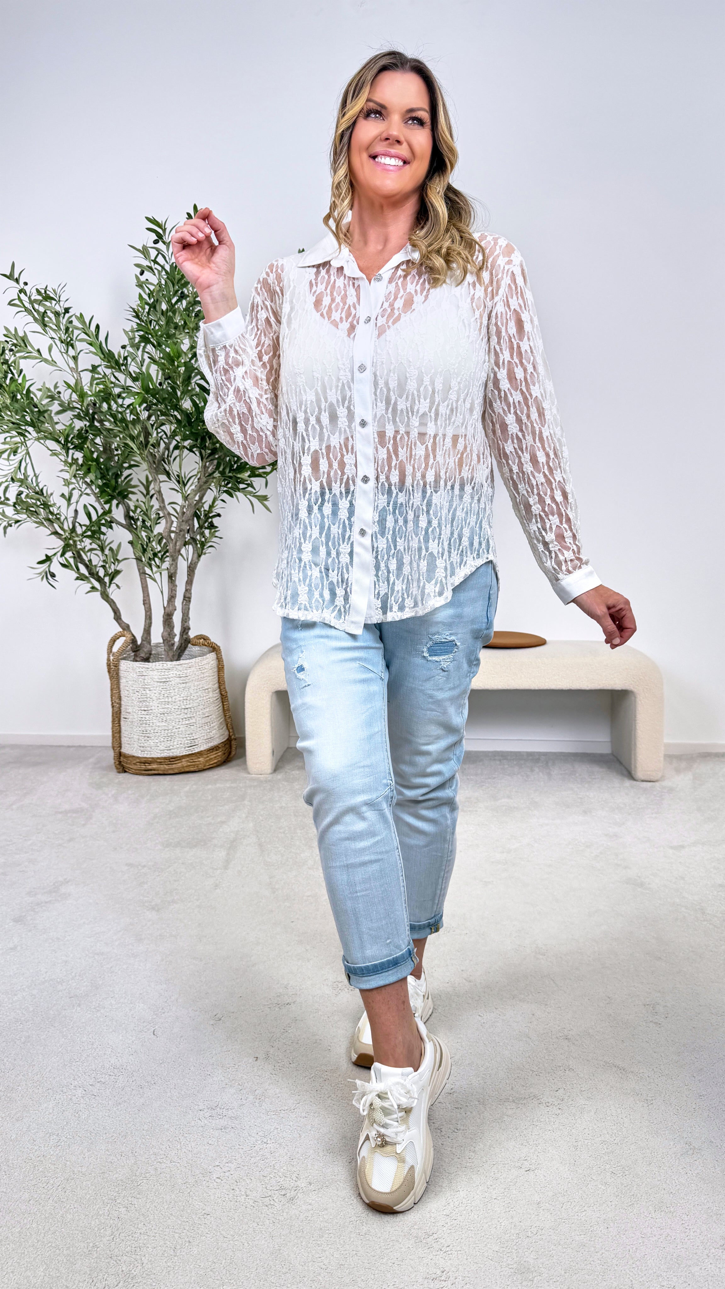 Spitzenbluse Pure Grace