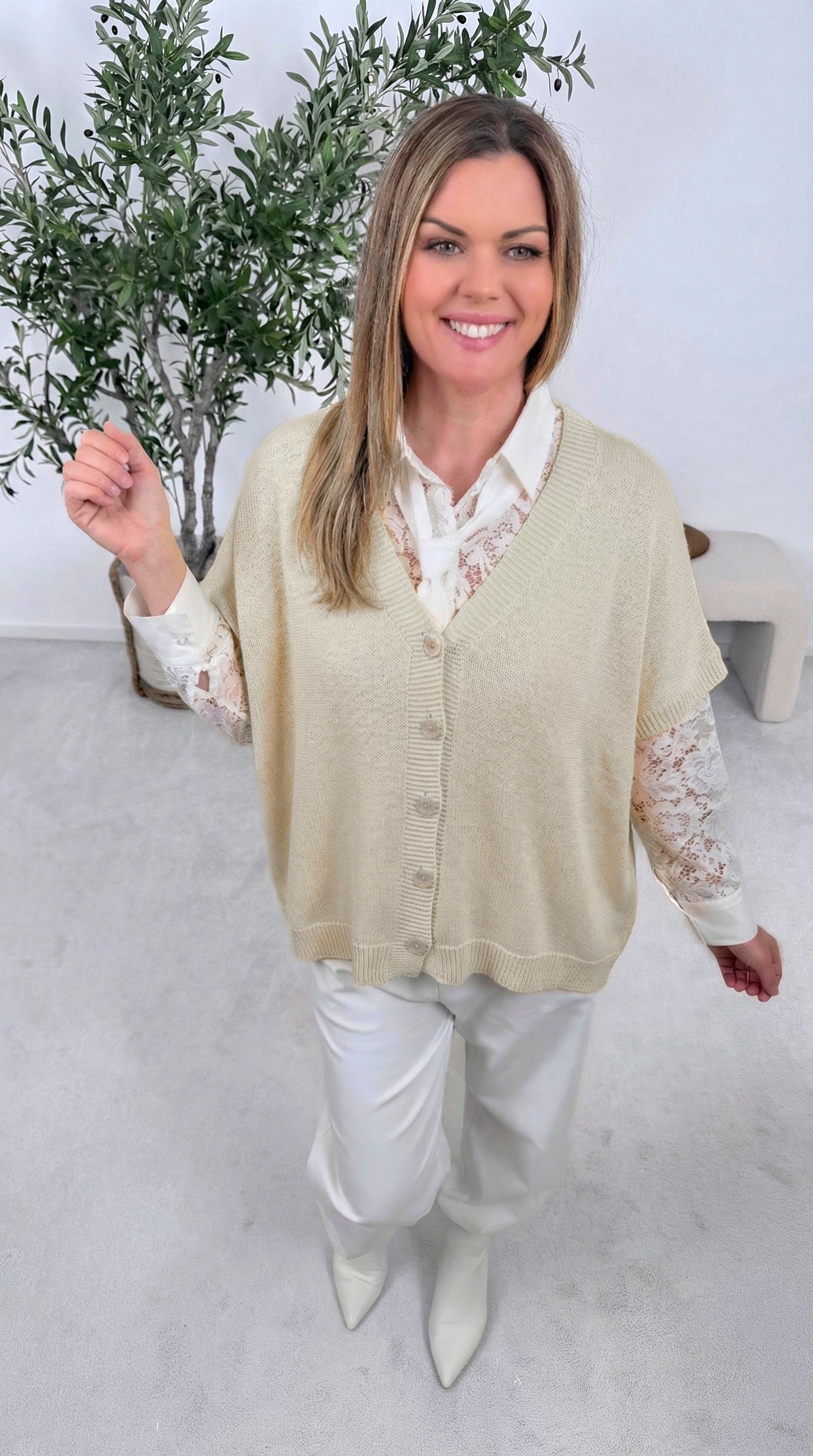 Strick-Cardigan Sweet Harmony *Beige*