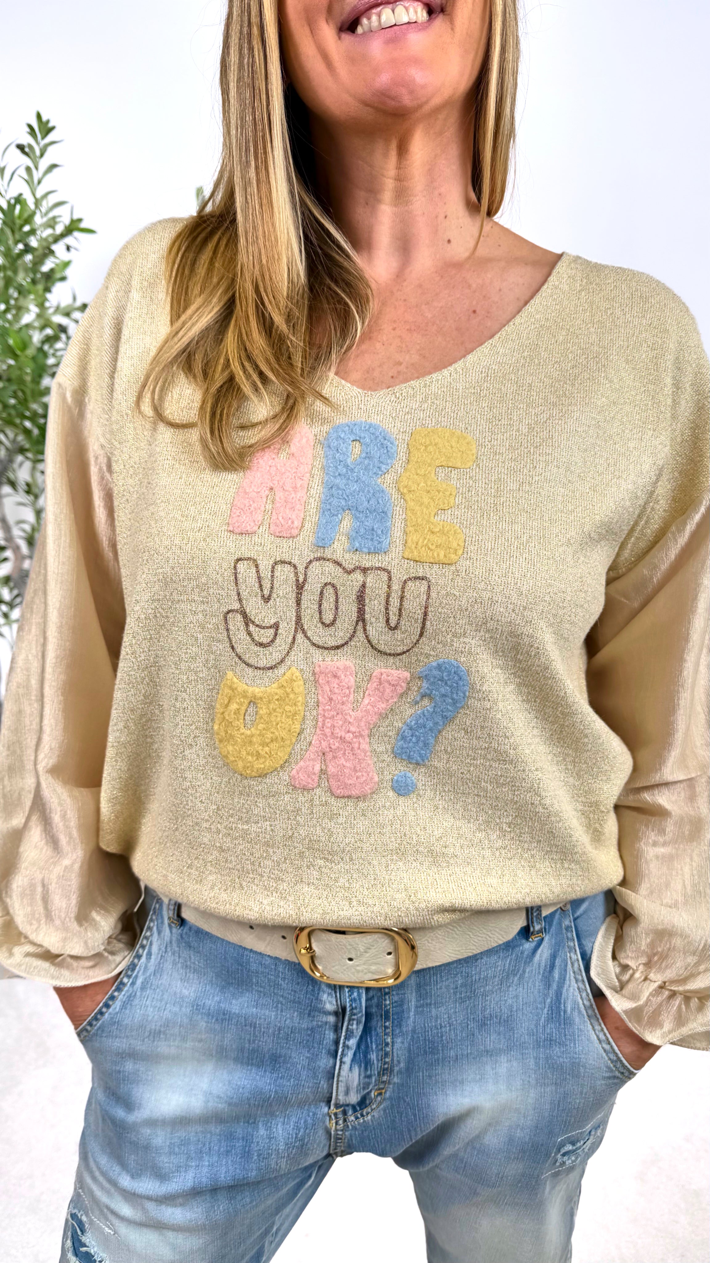 Pullover Pastell Statement