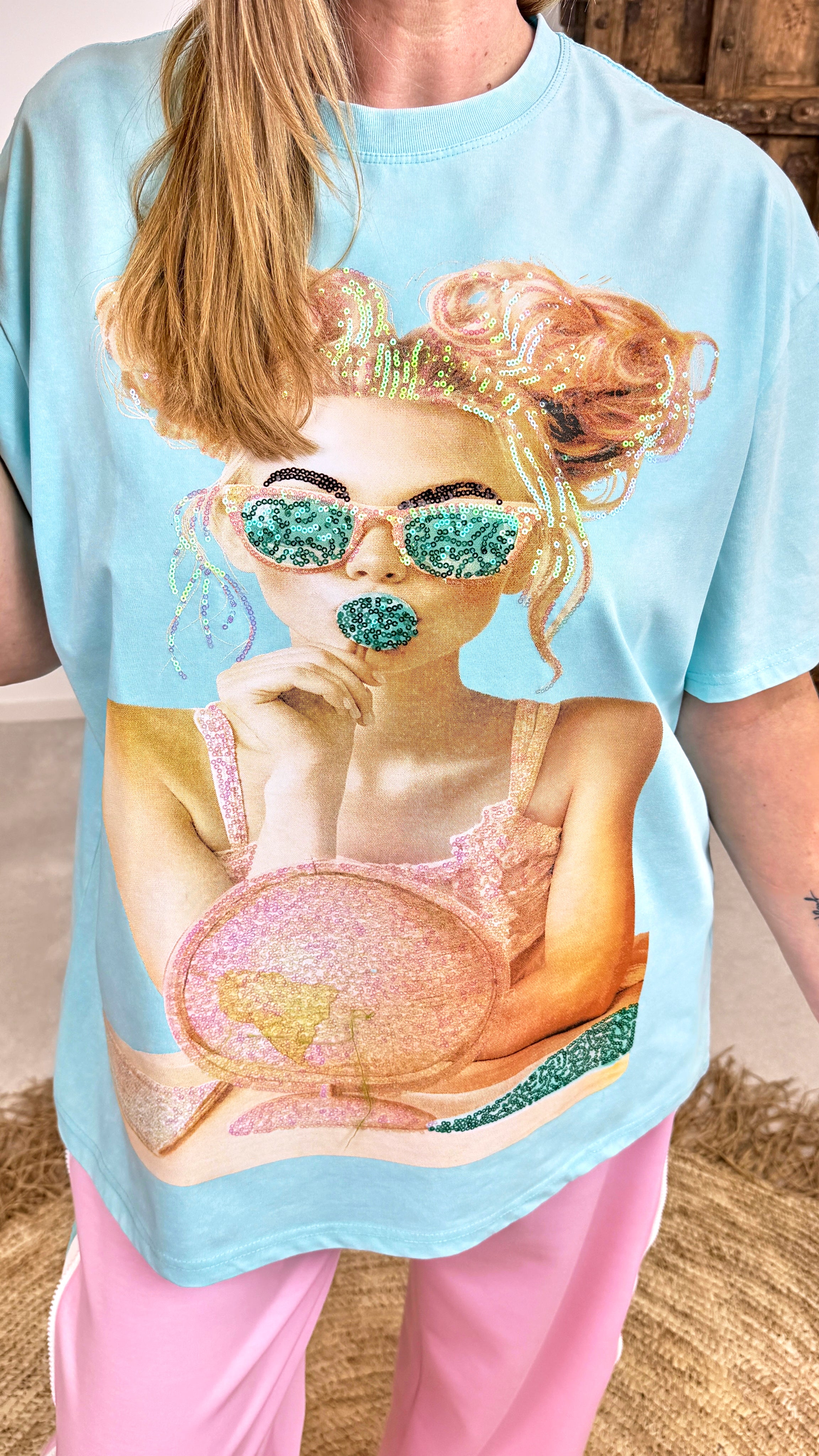 T-Shirt Sparkle Babe *mint*