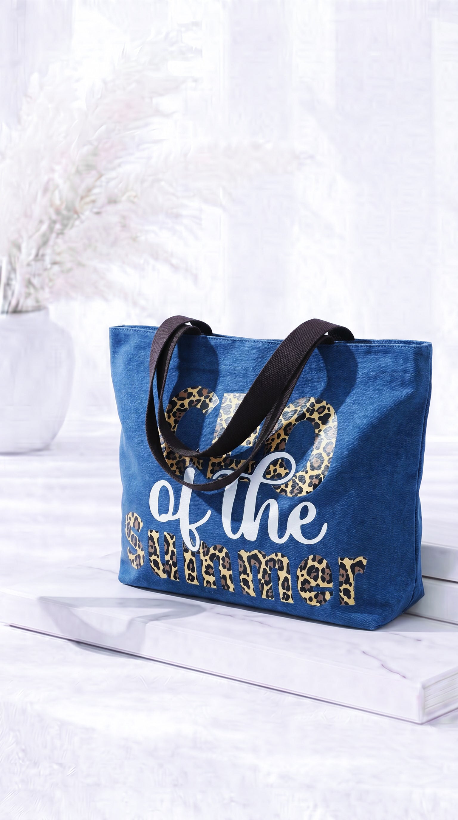 Shopper Power Beach Bag *Jeansblau*