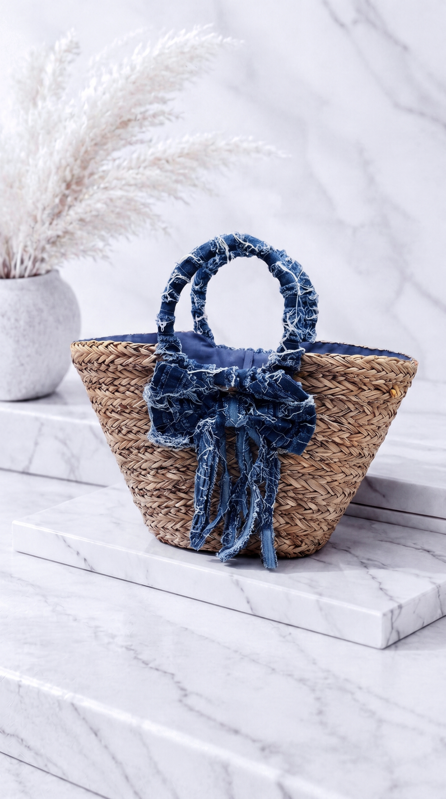 Tasche Blue Bow