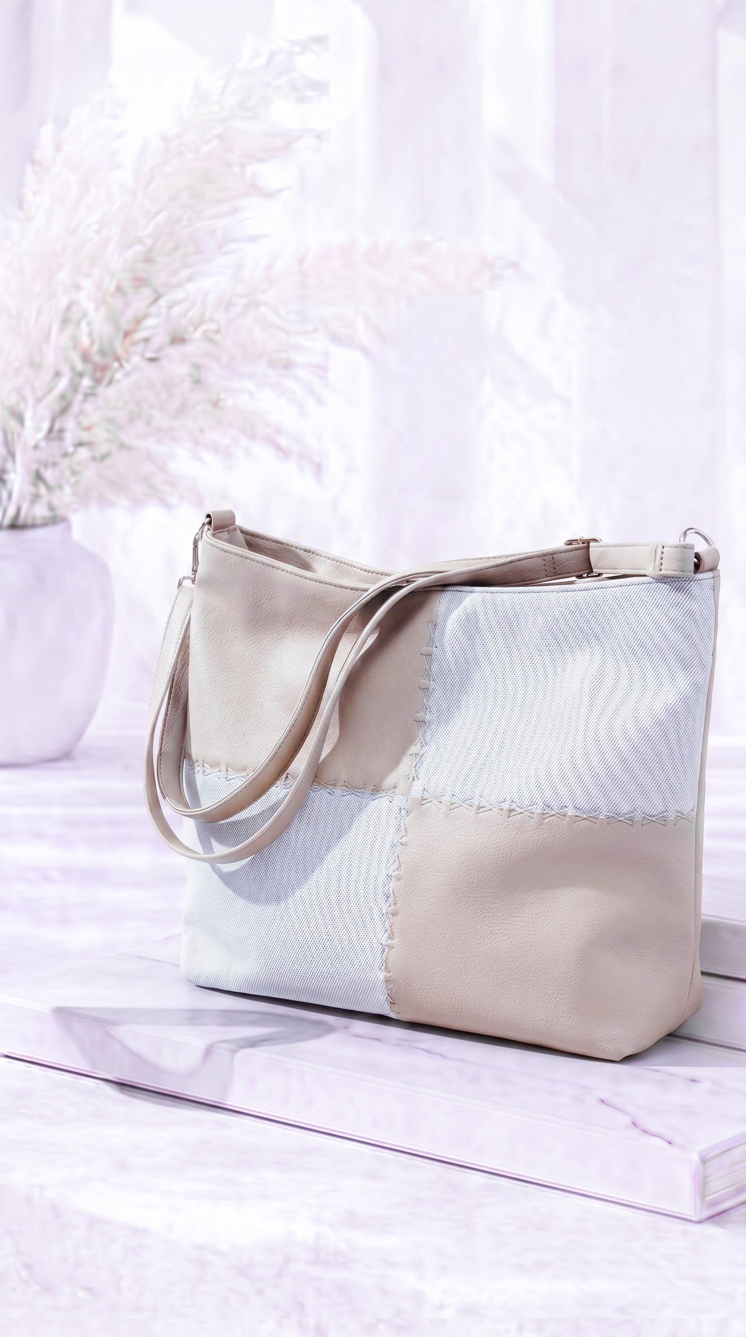 Tasche Patchwork Chic *Beige*