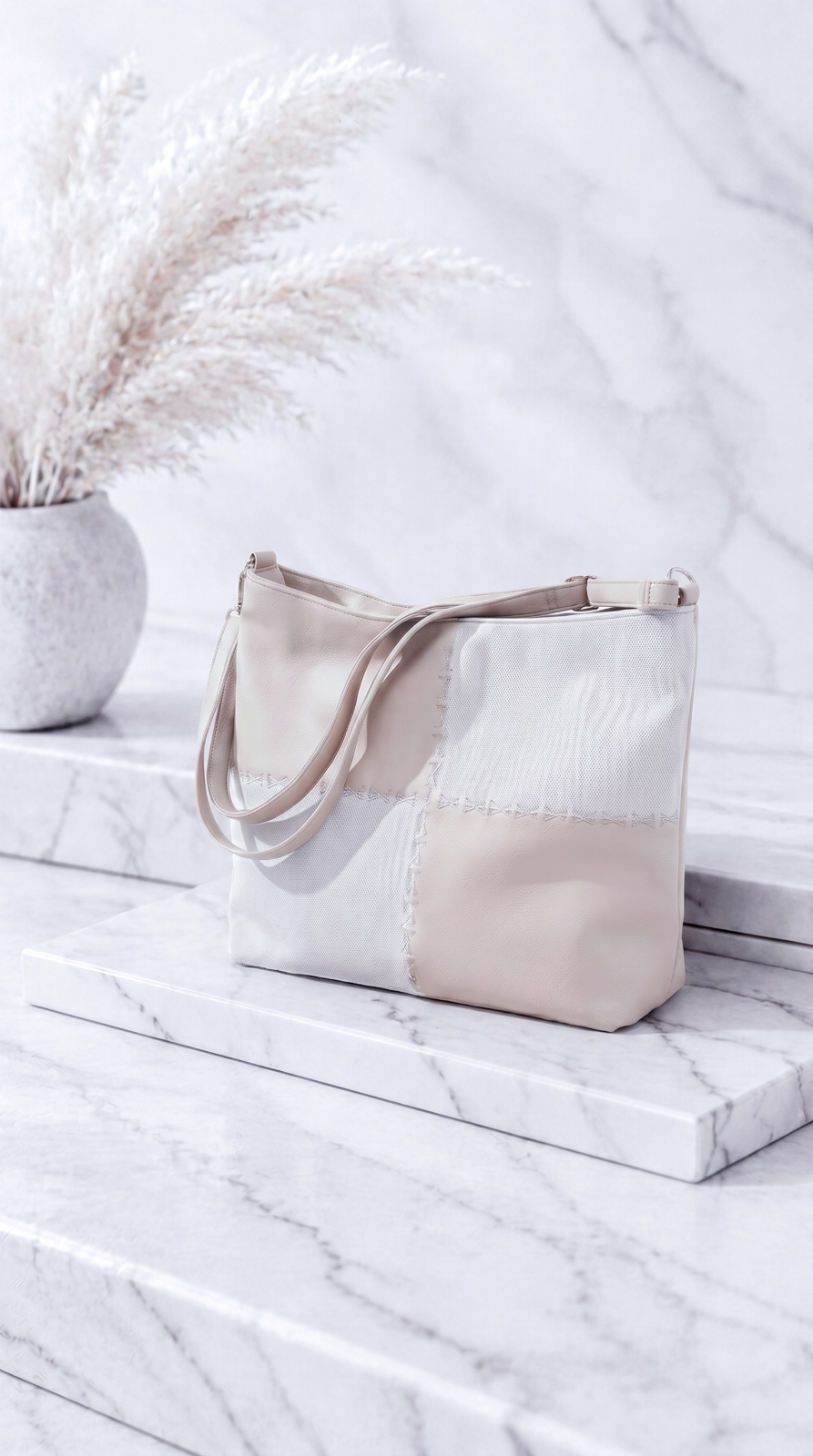 Tasche Patchwork Chic *Beige*