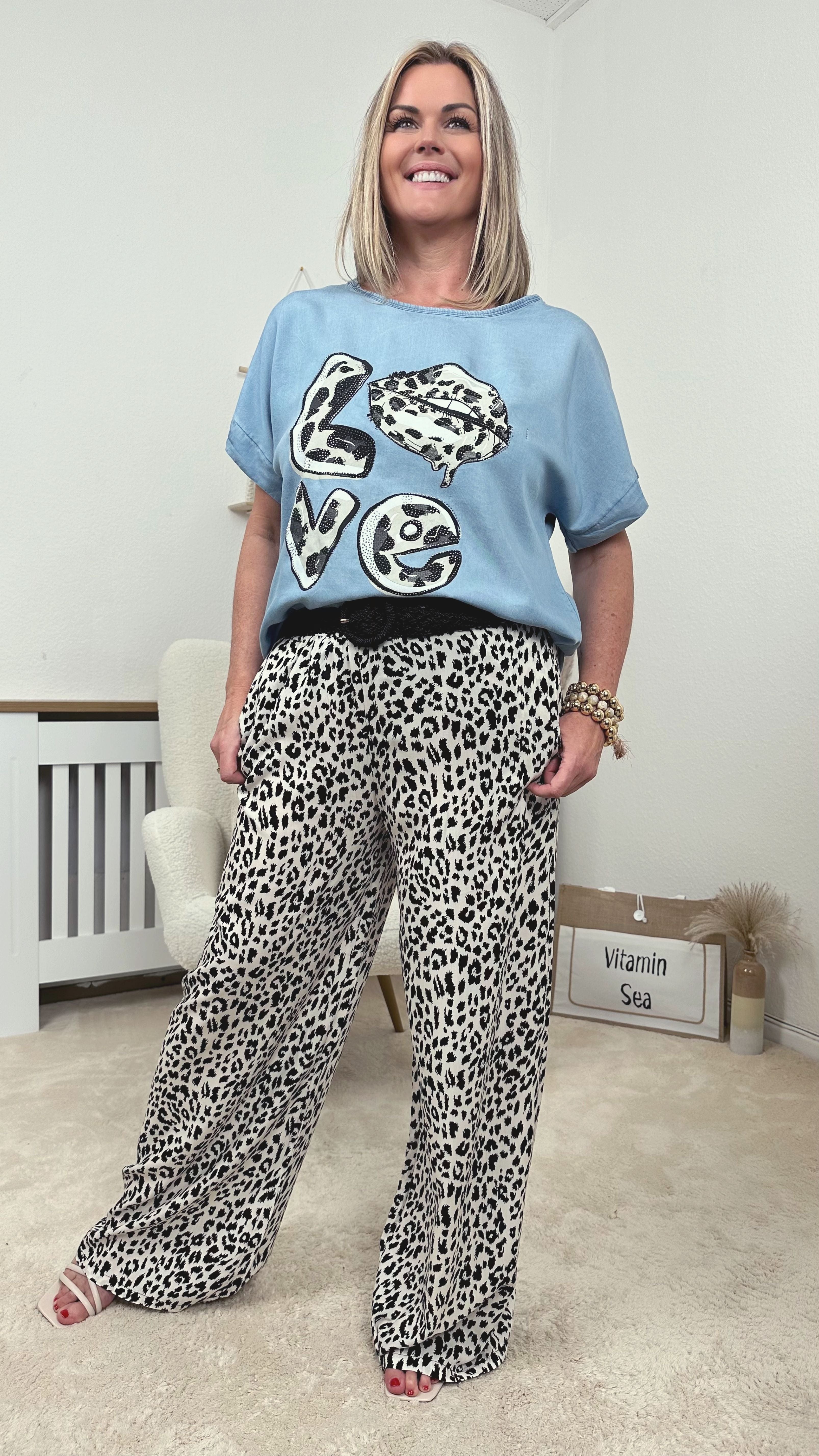 Culotte Pants Shining Leopard (2 Colors)