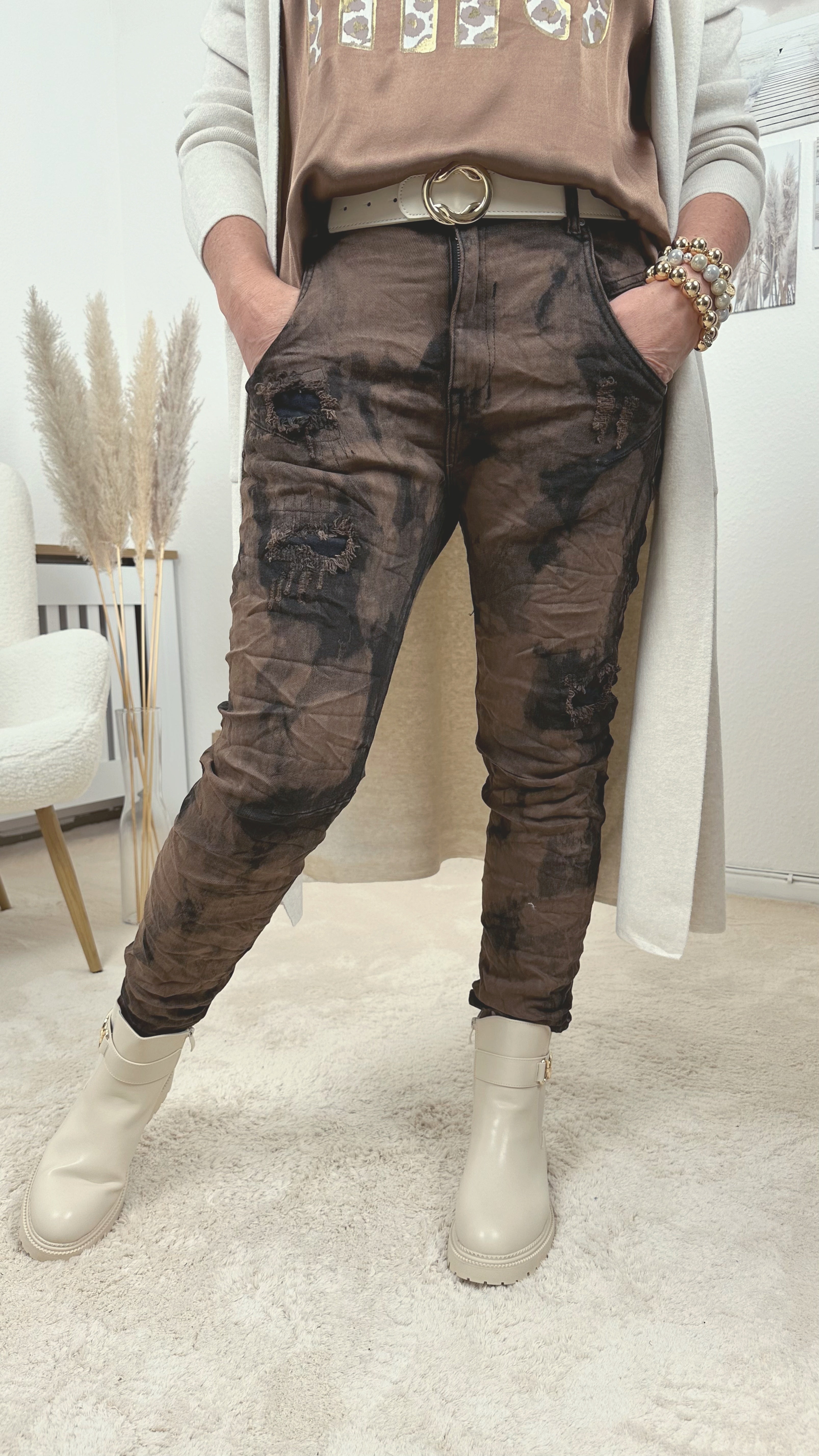 Jeans Brown (H8493)