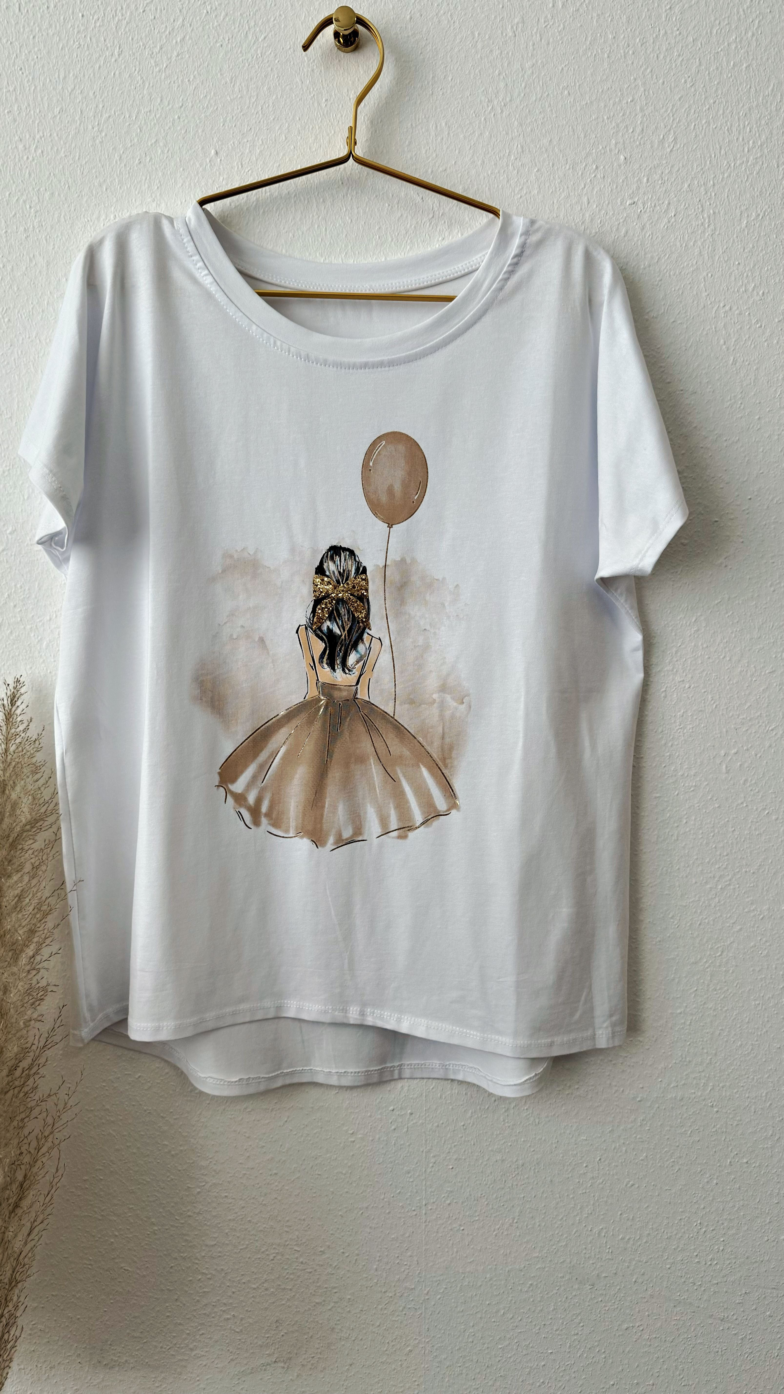 T-Shirt Ballerina con Palloncino