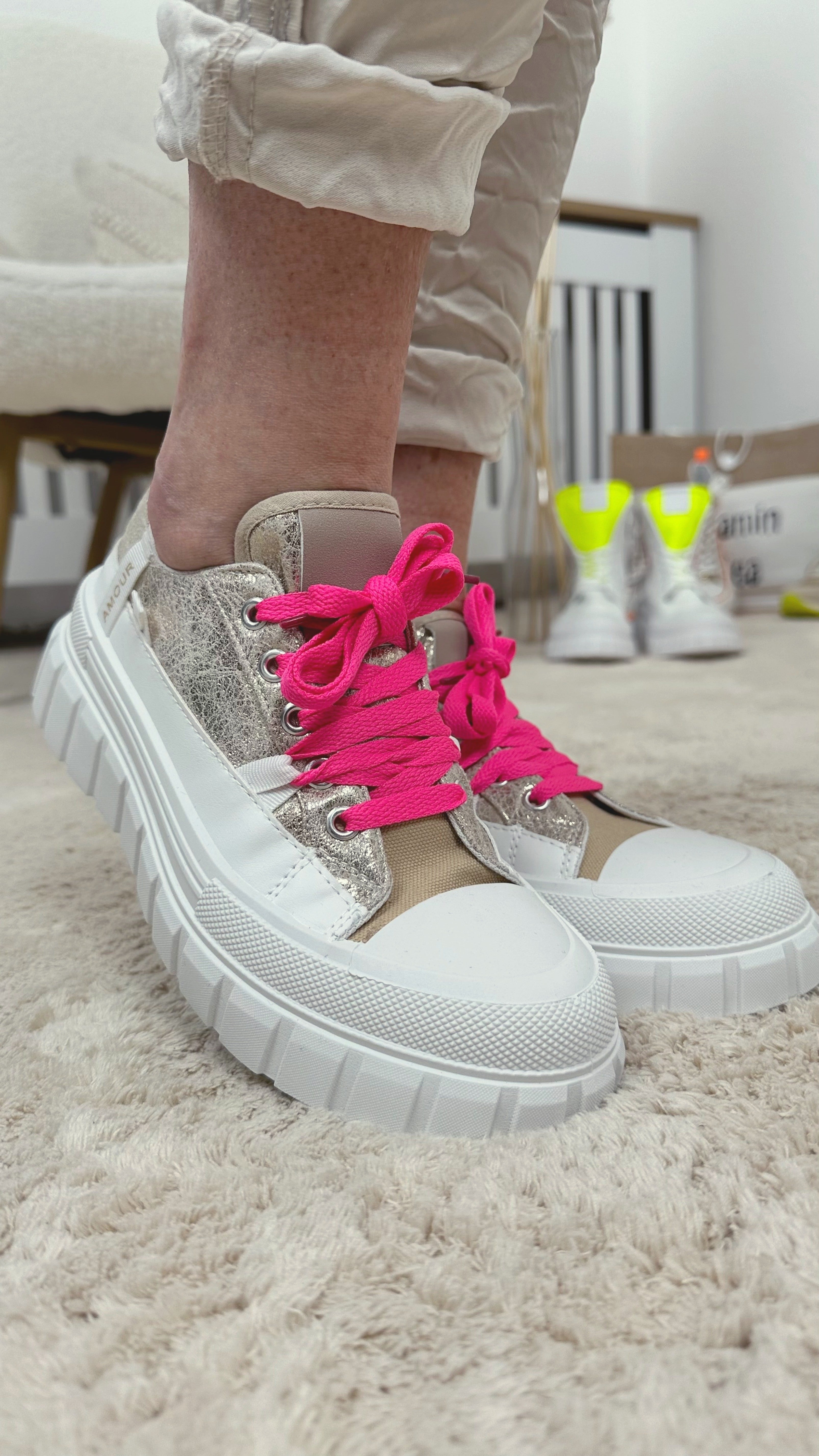 Sneaker Pink Shoelaces