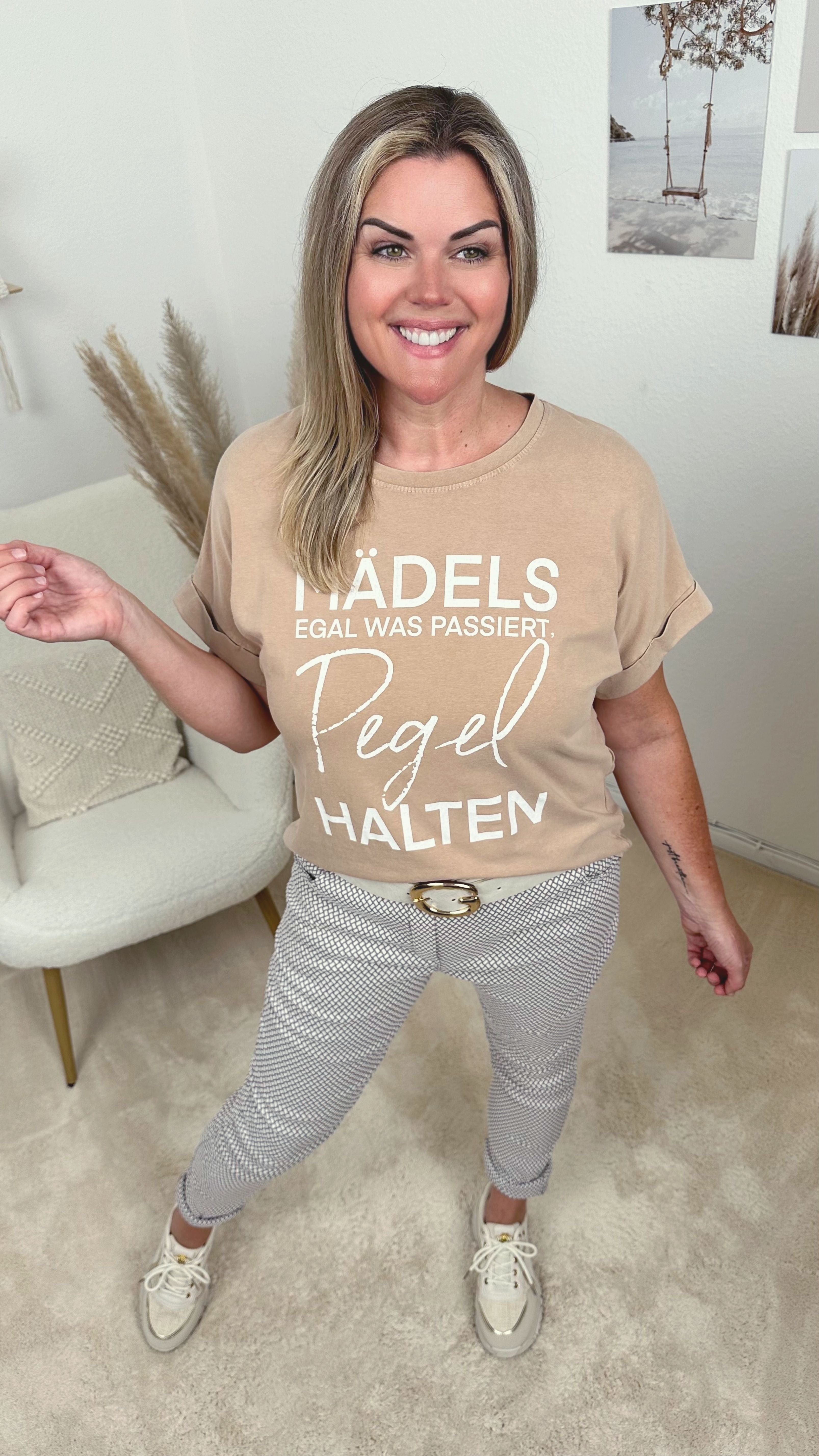 Power Essentials T-Shirt Damen-salbei