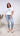 T-Shirt Bows Hearts and Flowers *Blau*
