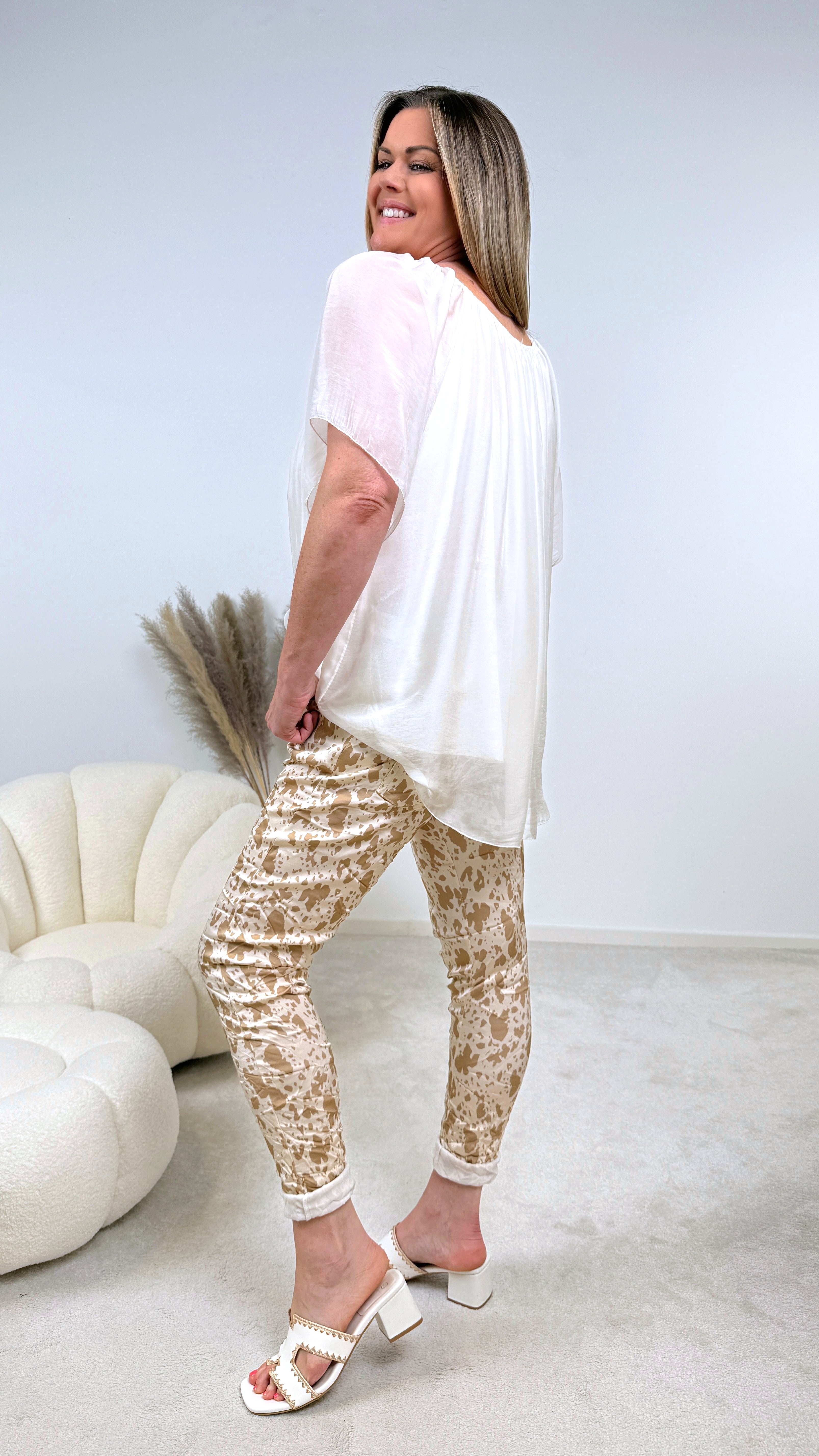 Seidenbluse Santorini *Creme*