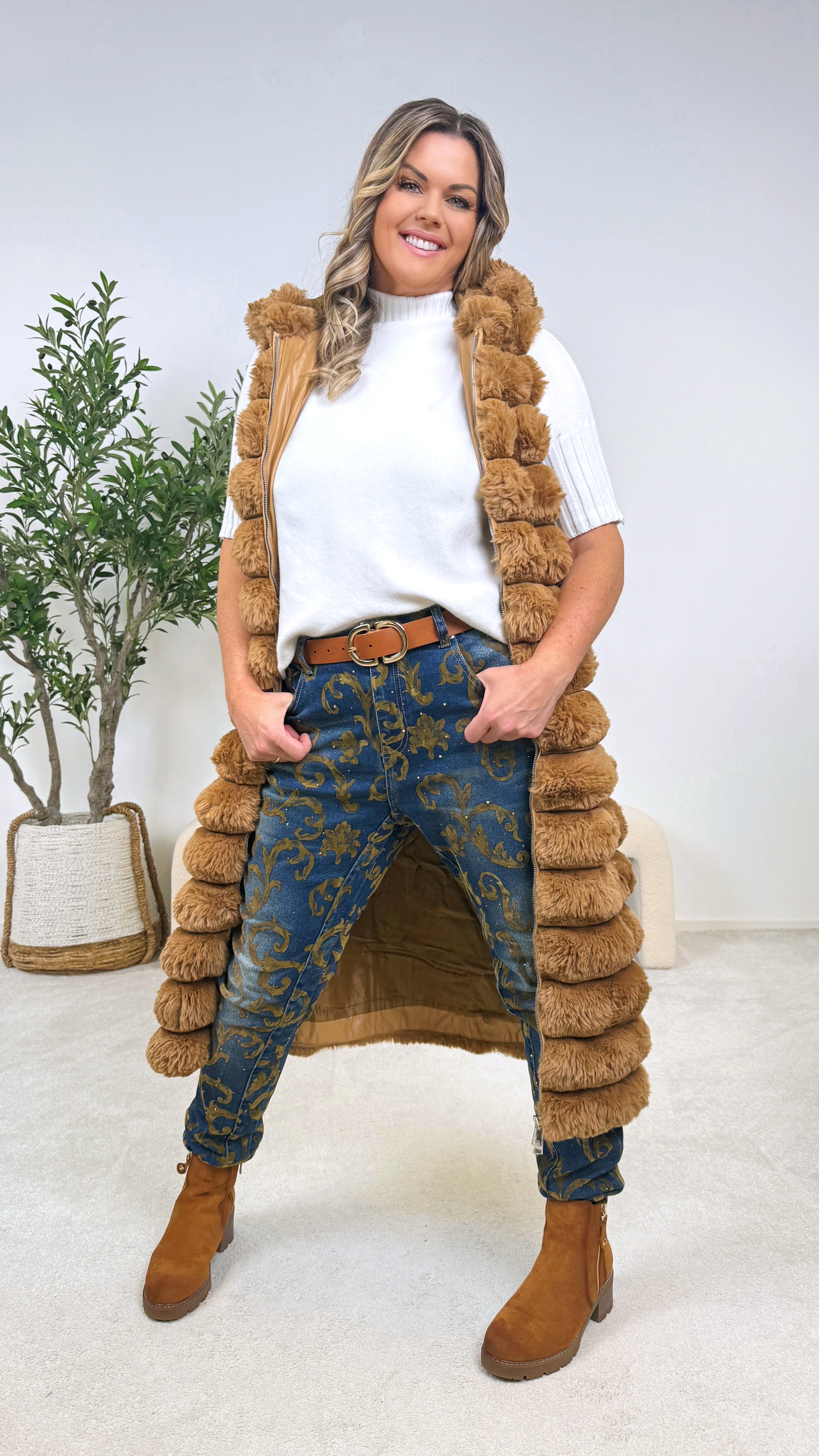 Lange Weste Pureline (3 Farben)