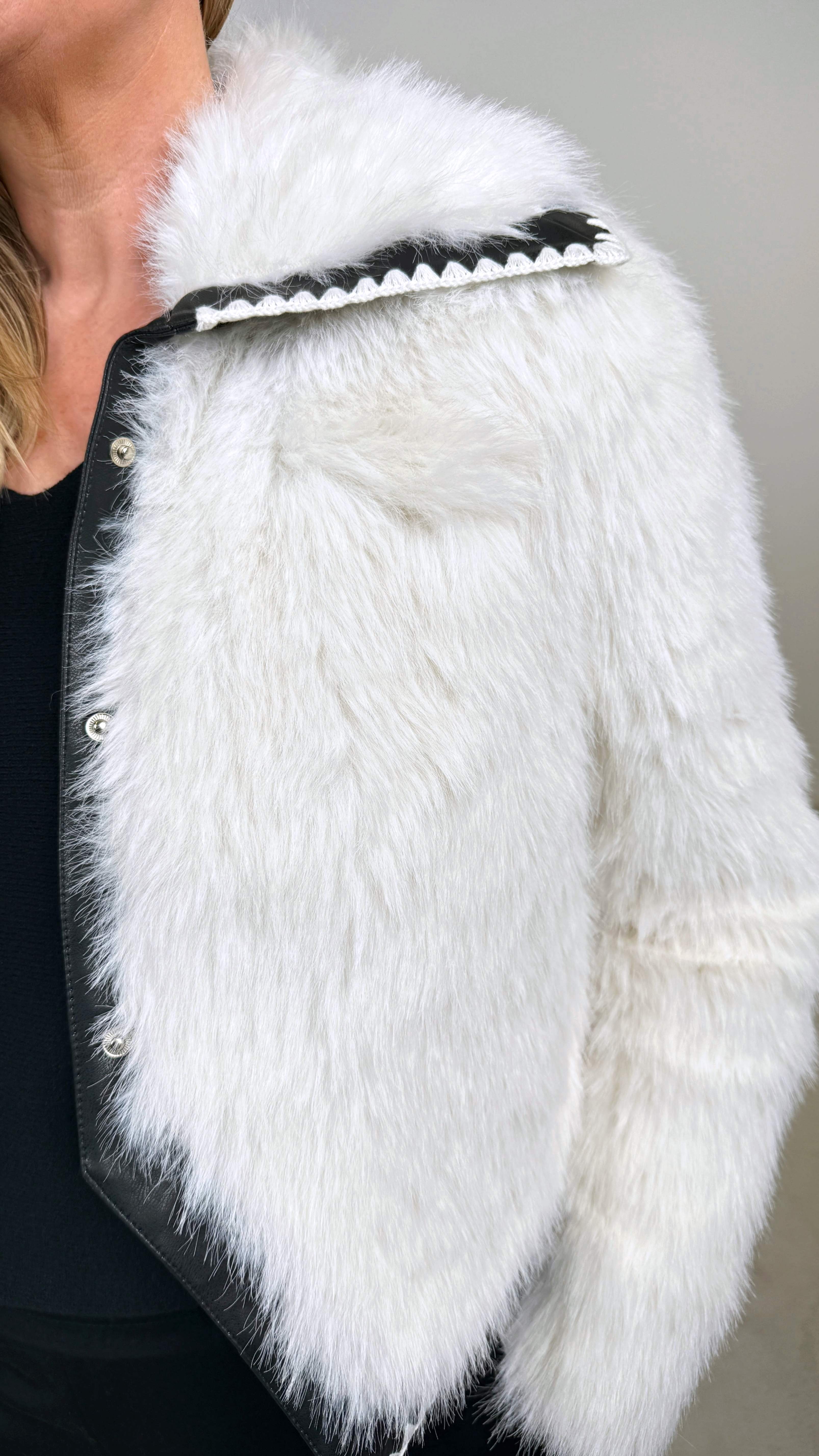 Kurze Jacke Nordic Chic *Woll-Weiß* - Power of Princess