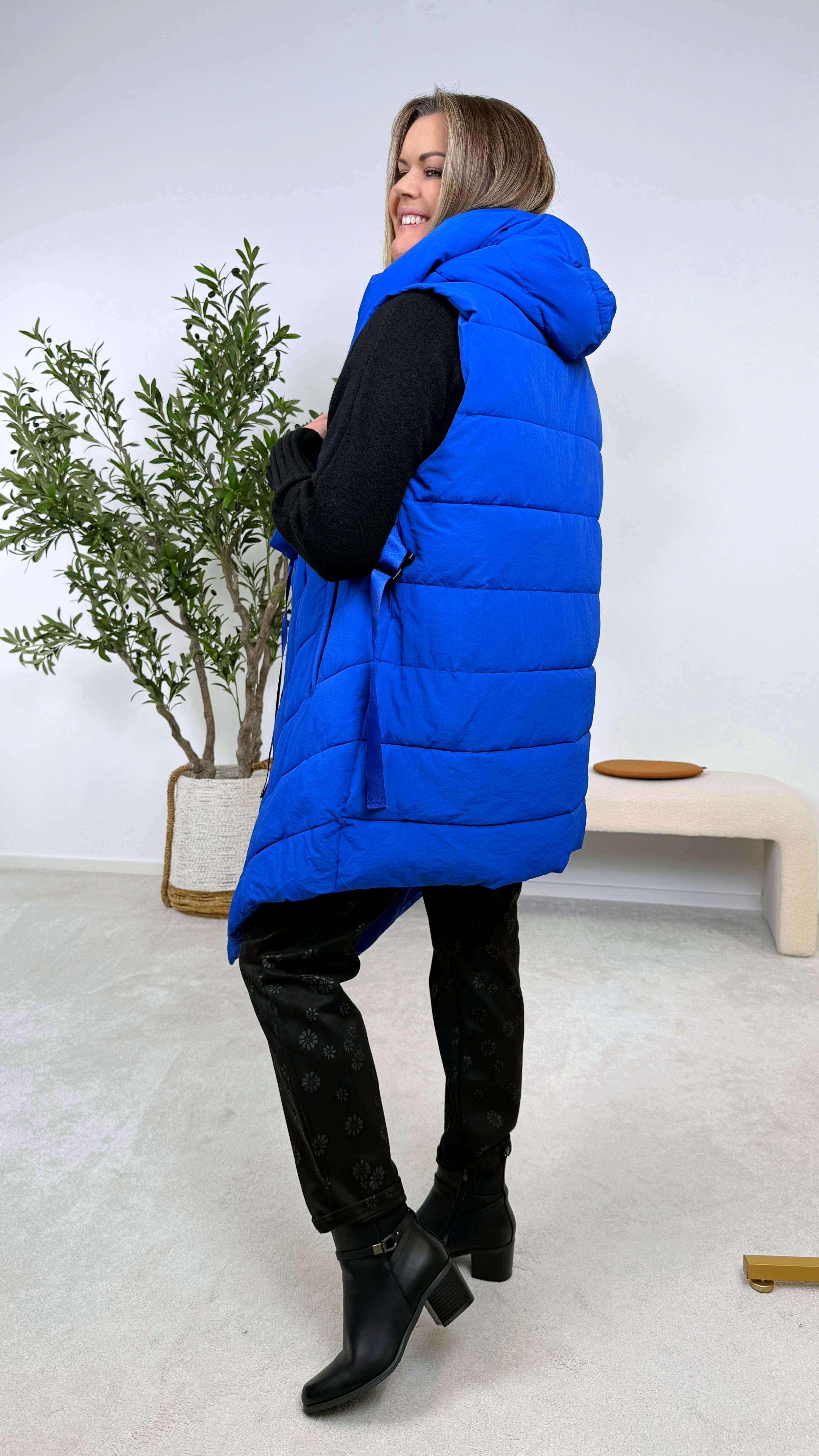 Steppweste Wrap & Warm *Royalblau*