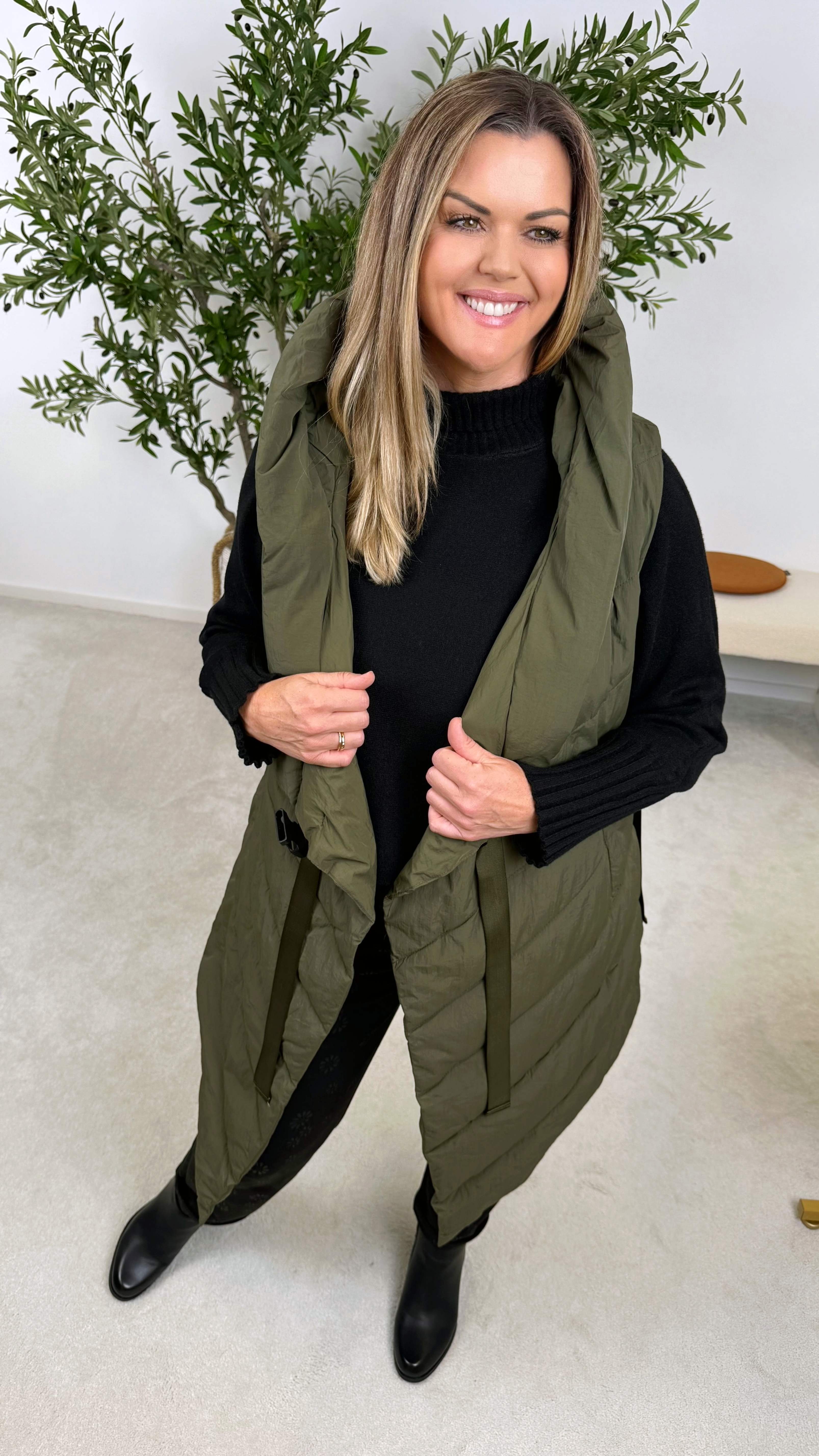 Steppweste Wrap & Warm *Khaki*