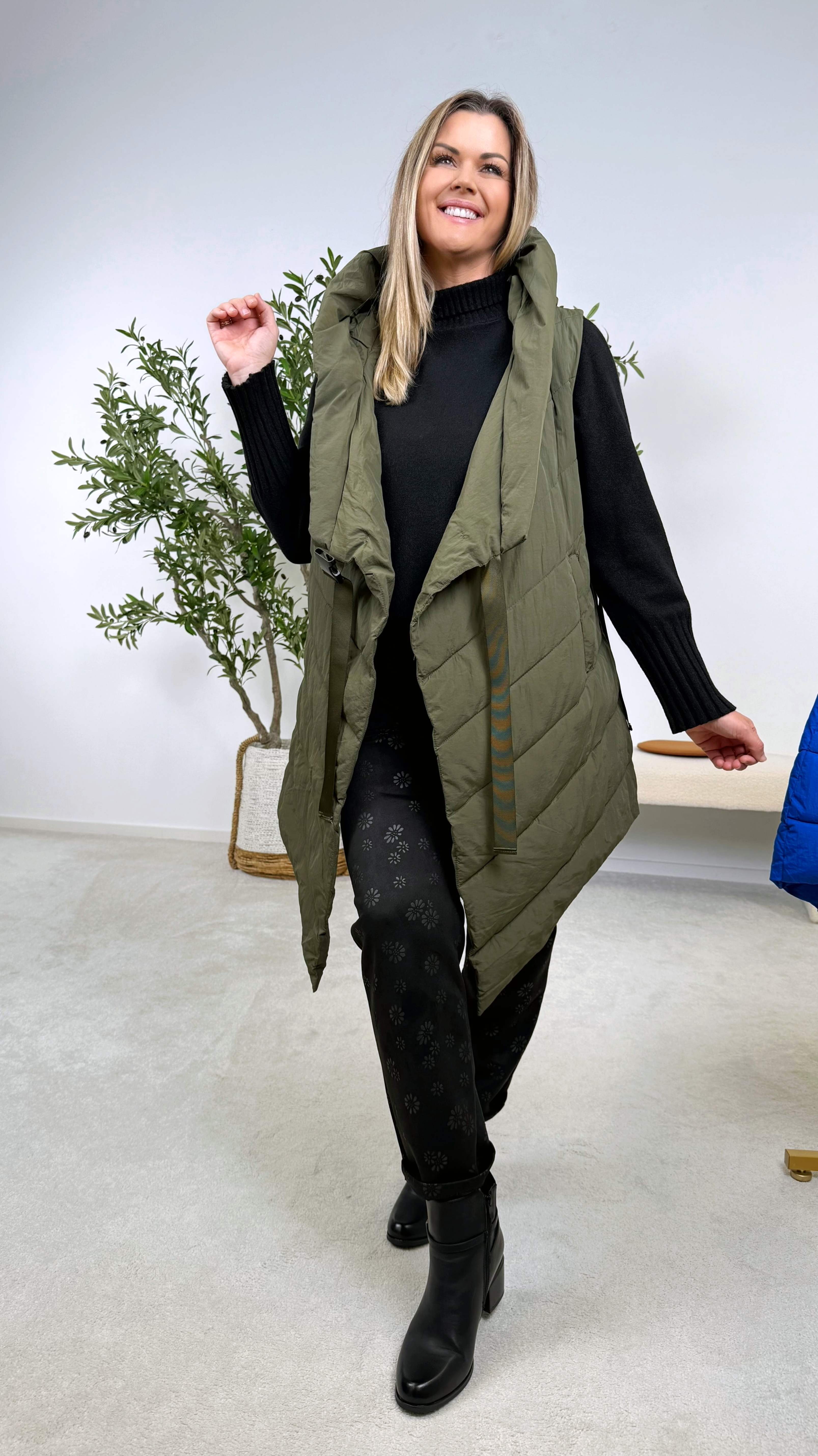 Steppweste Wrap & Warm *Khaki*