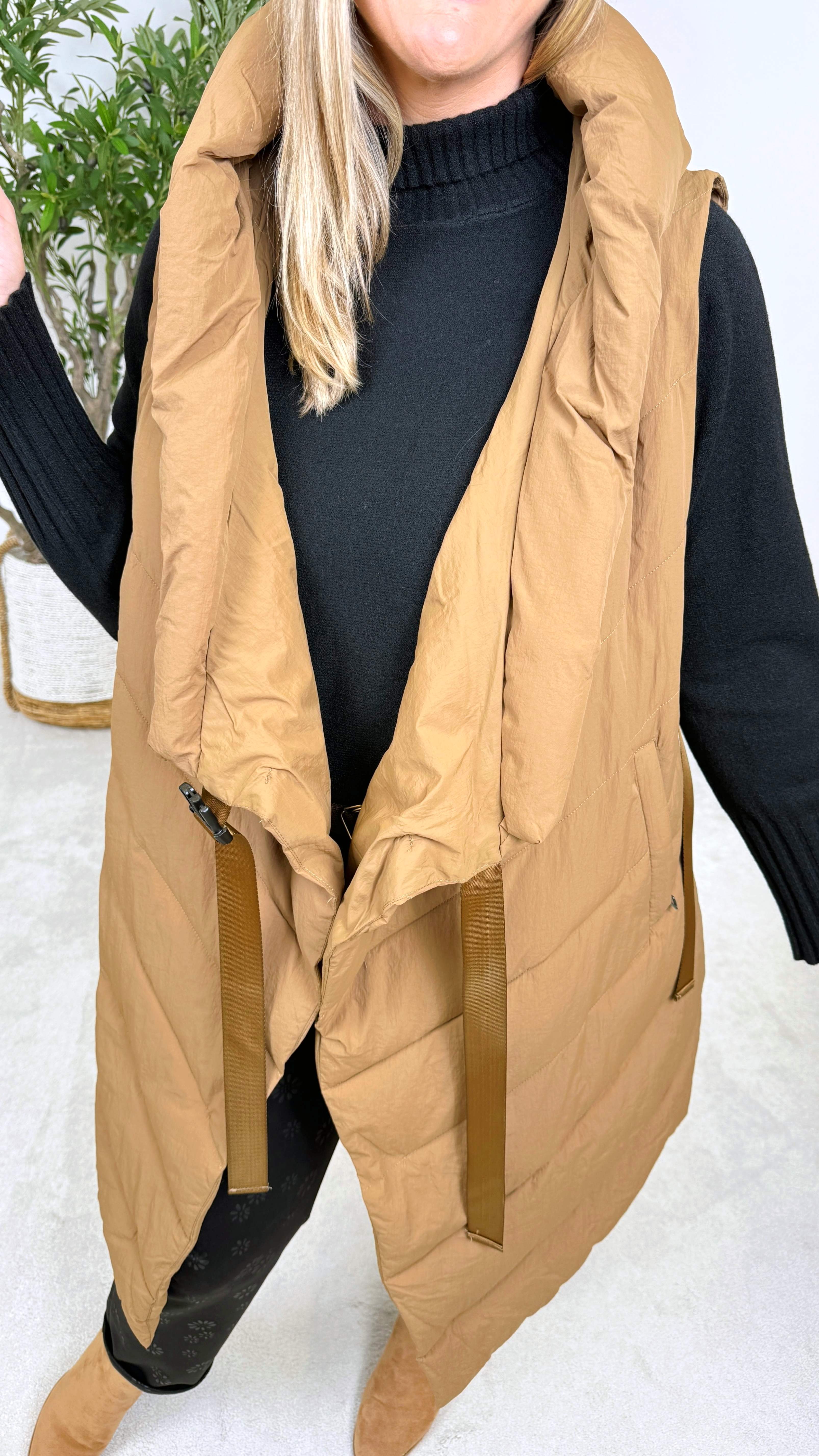 Steppweste Wrap & Warm *Camel* - Power of Princess