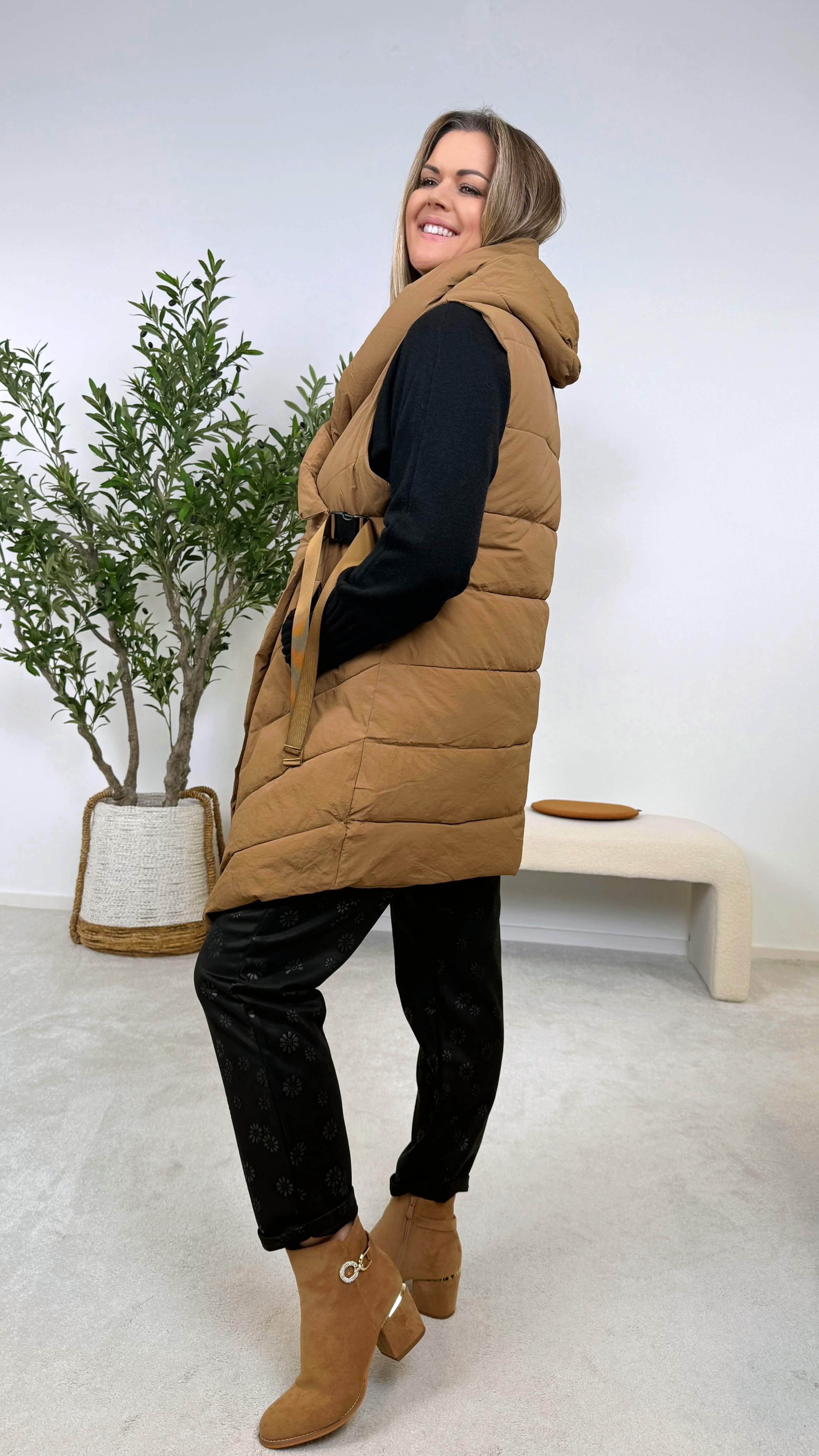 Steppweste Wrap & Warm *Camel* - Power of Princess