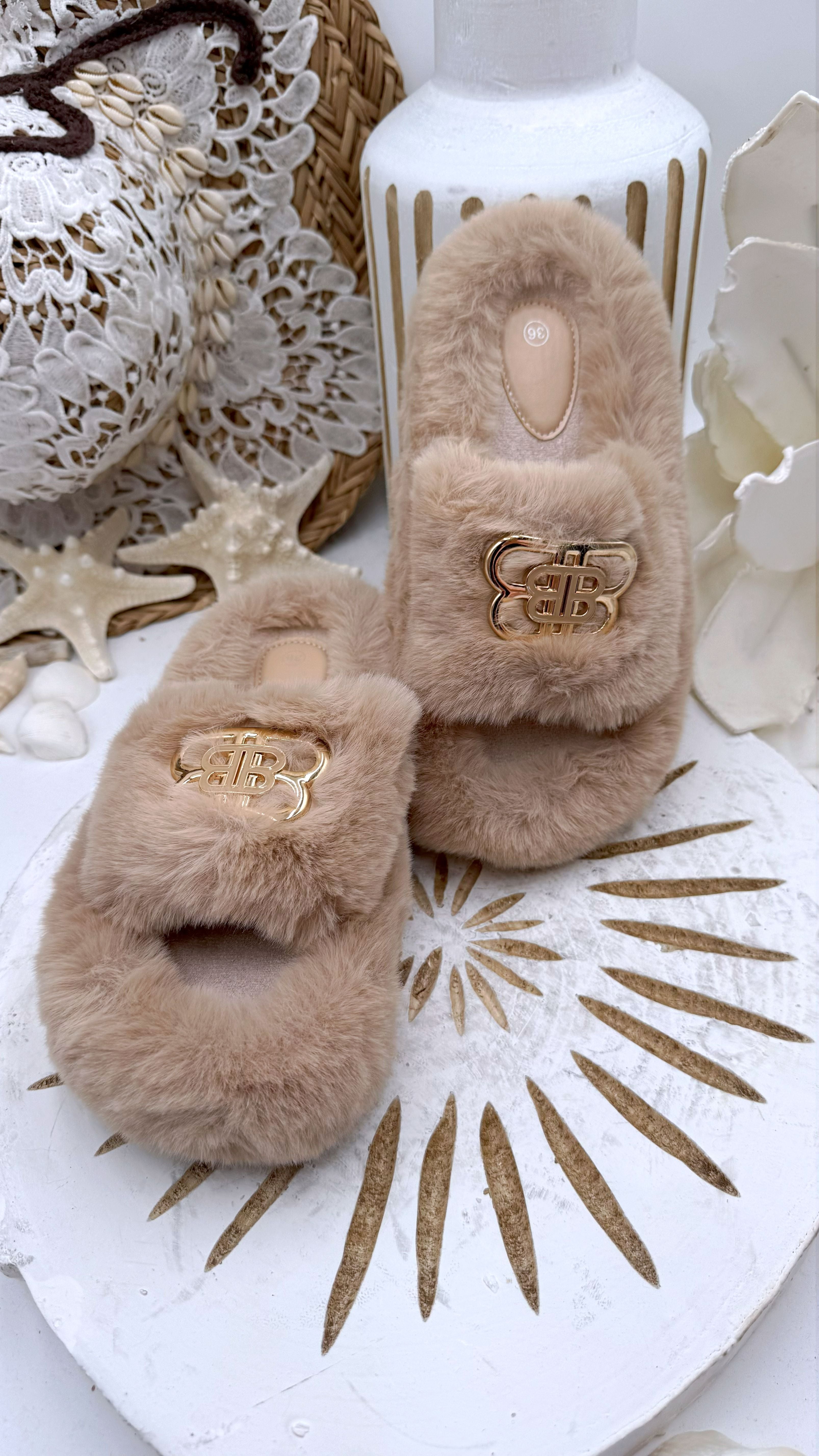 Hausschuhe Princess Feet *Beige*