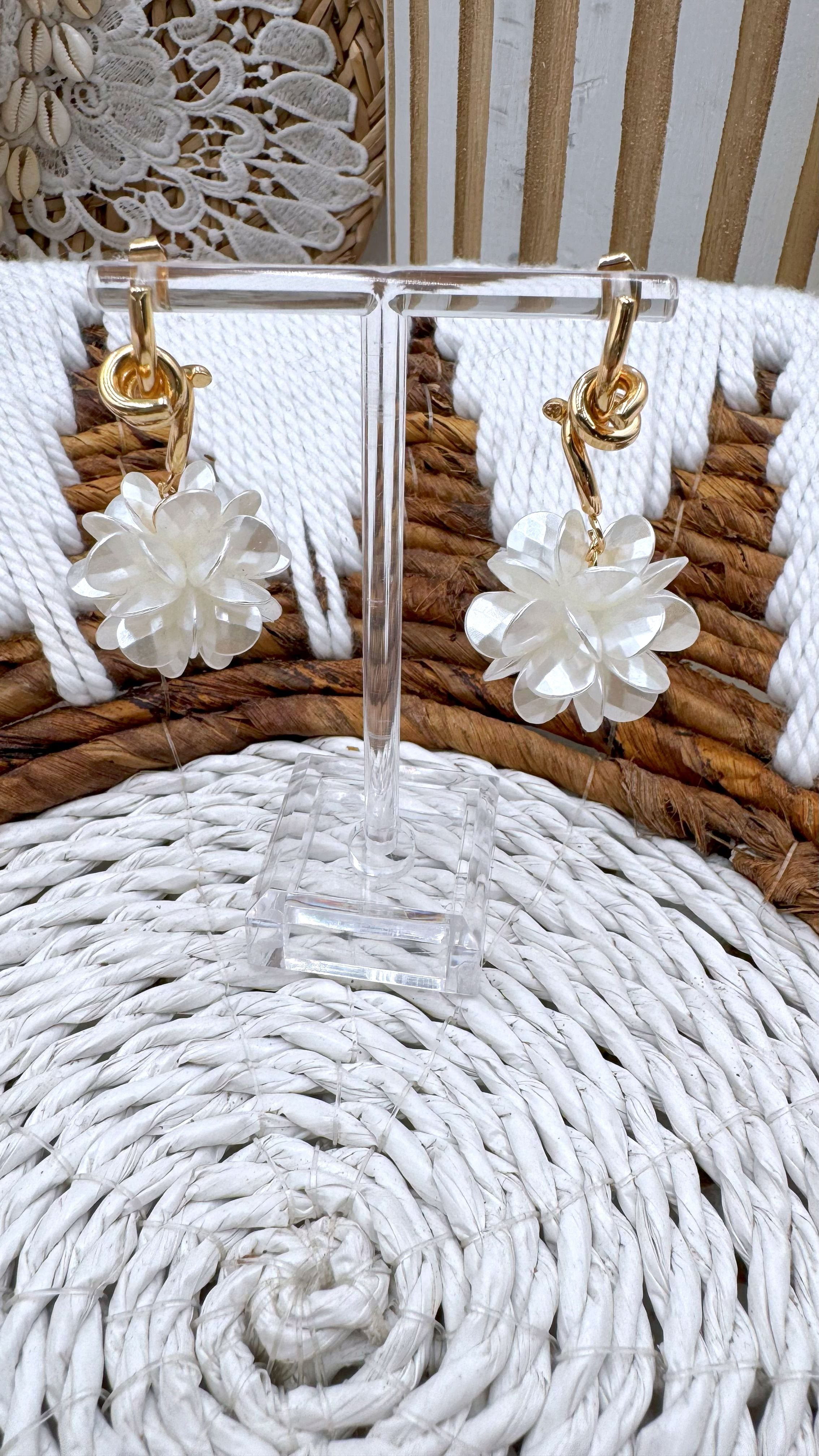 Ohrringe Crystal Magnolia *Weiß* - Power of Princess