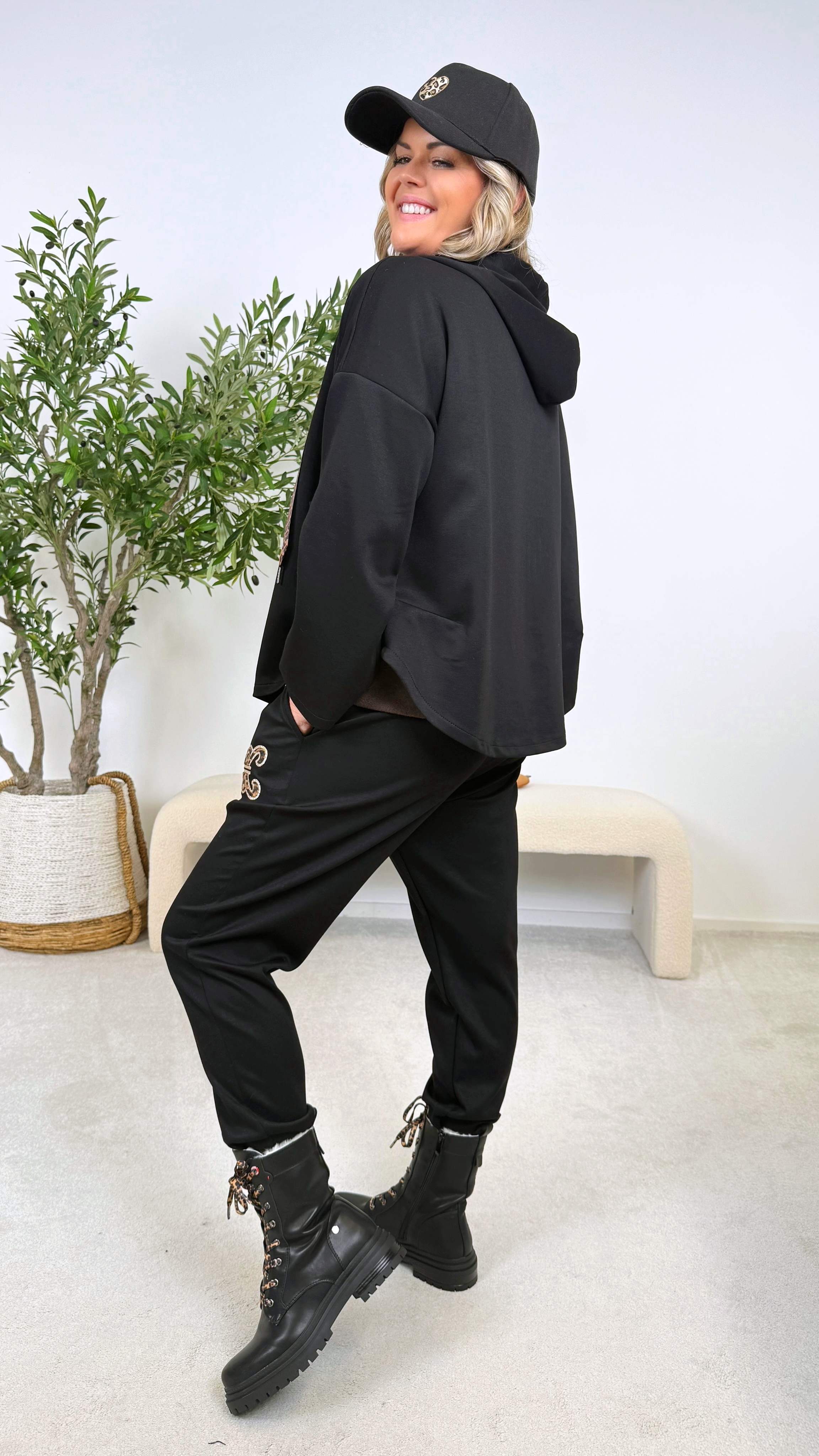 Sweathose Cleo Glam *Schwarz*