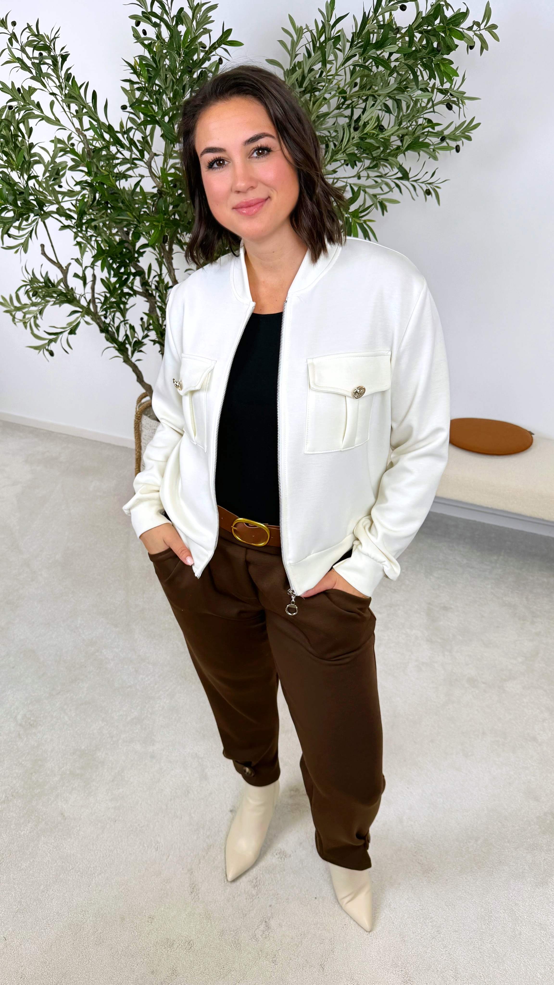 Sweatjacke Mara *Creme*