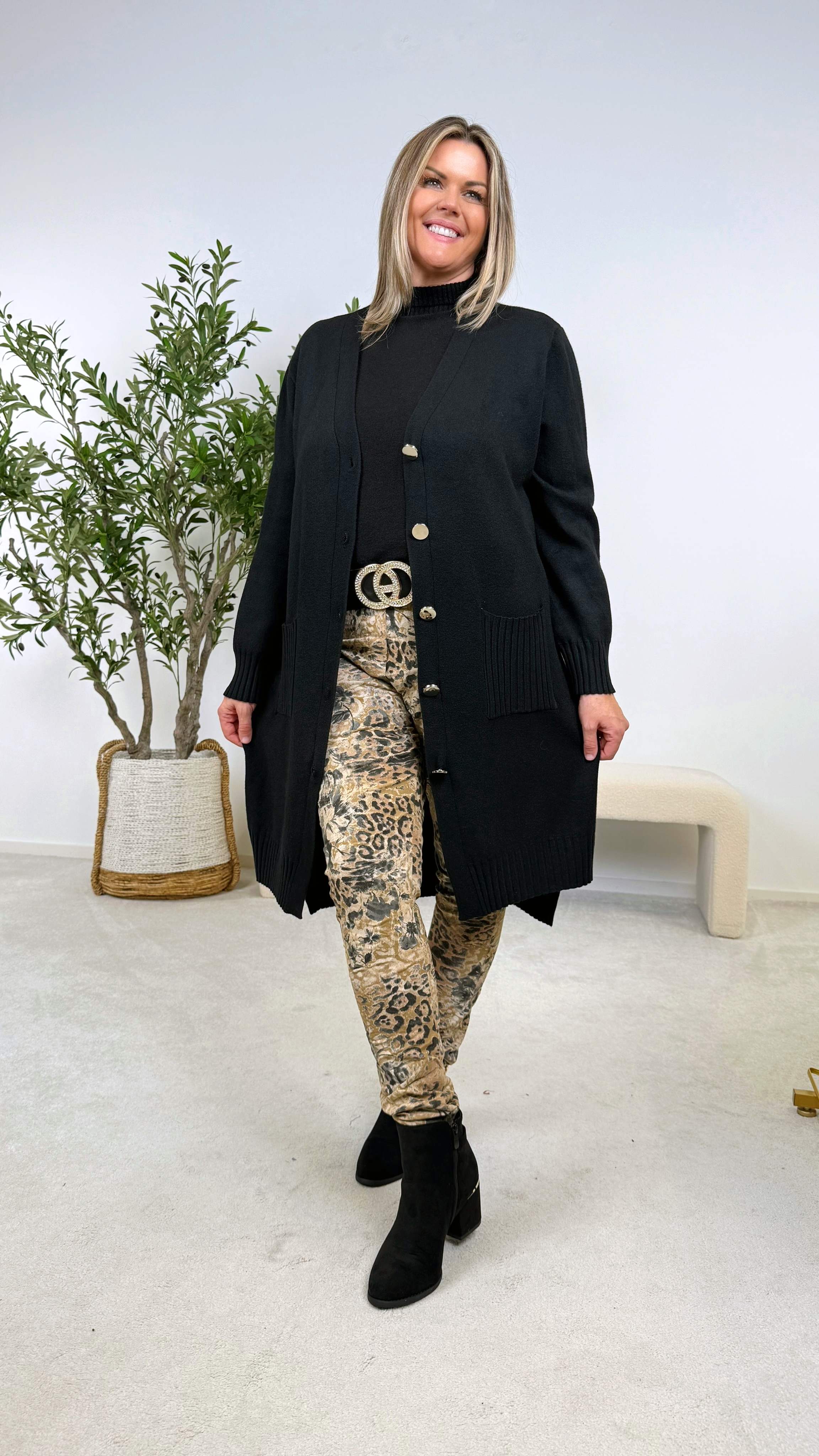 Strickjacke Calm & Cozy *Schwarz* - Power of Princess