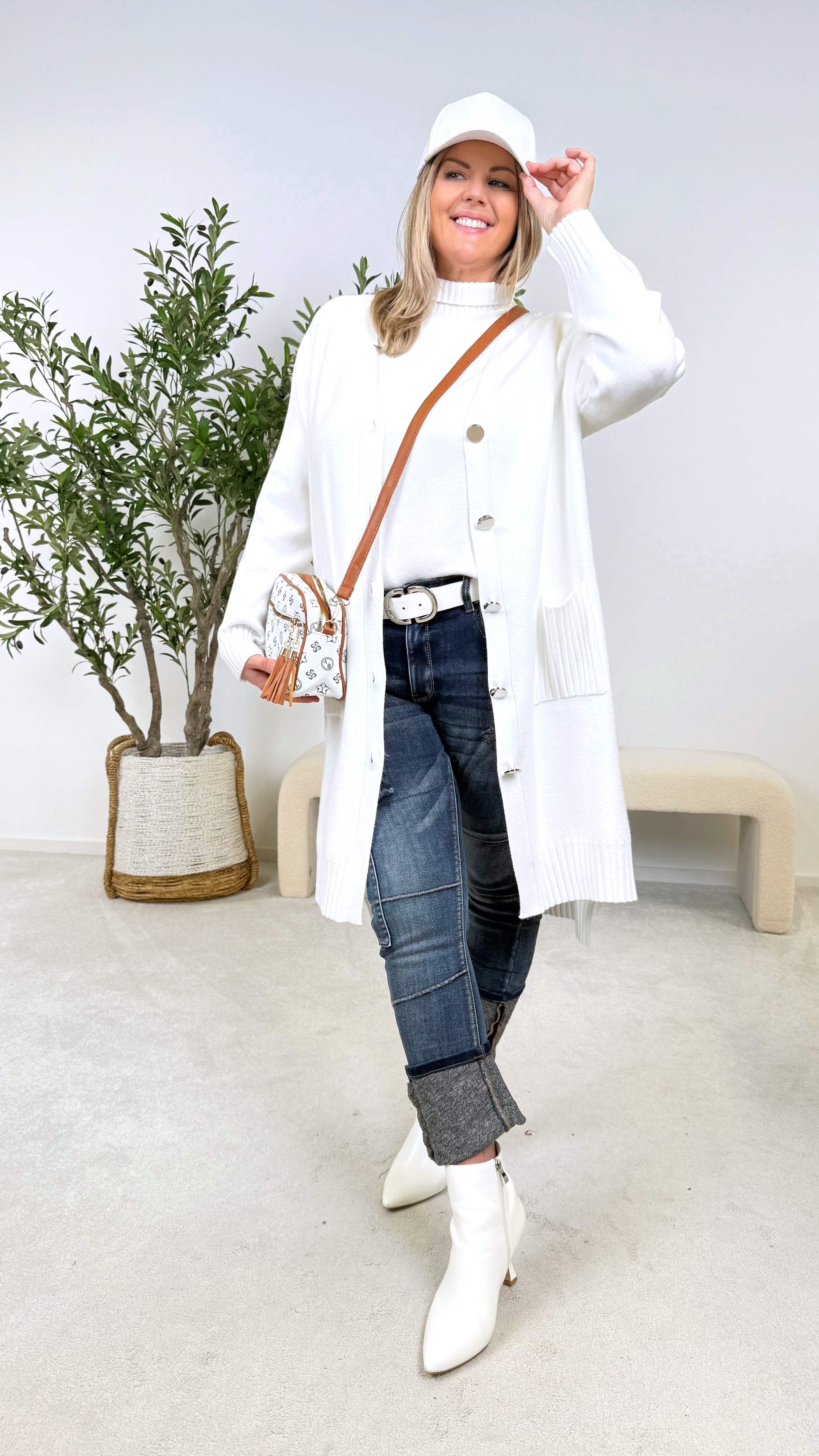 Strickjacke Calm & Cozy *Weiß* - Power of Princess