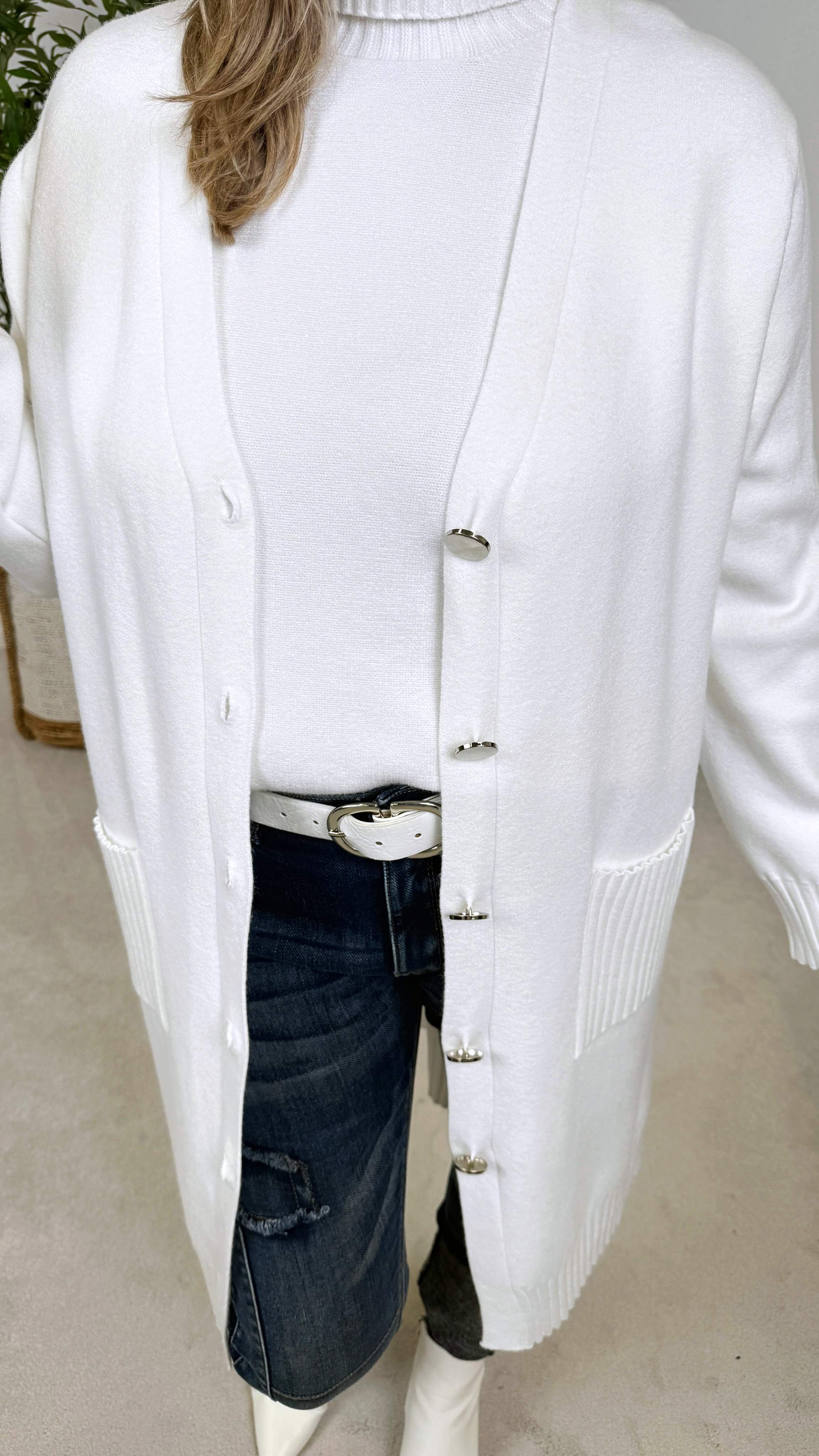 Strickjacke Calm & Cozy *Weiß* - Power of Princess