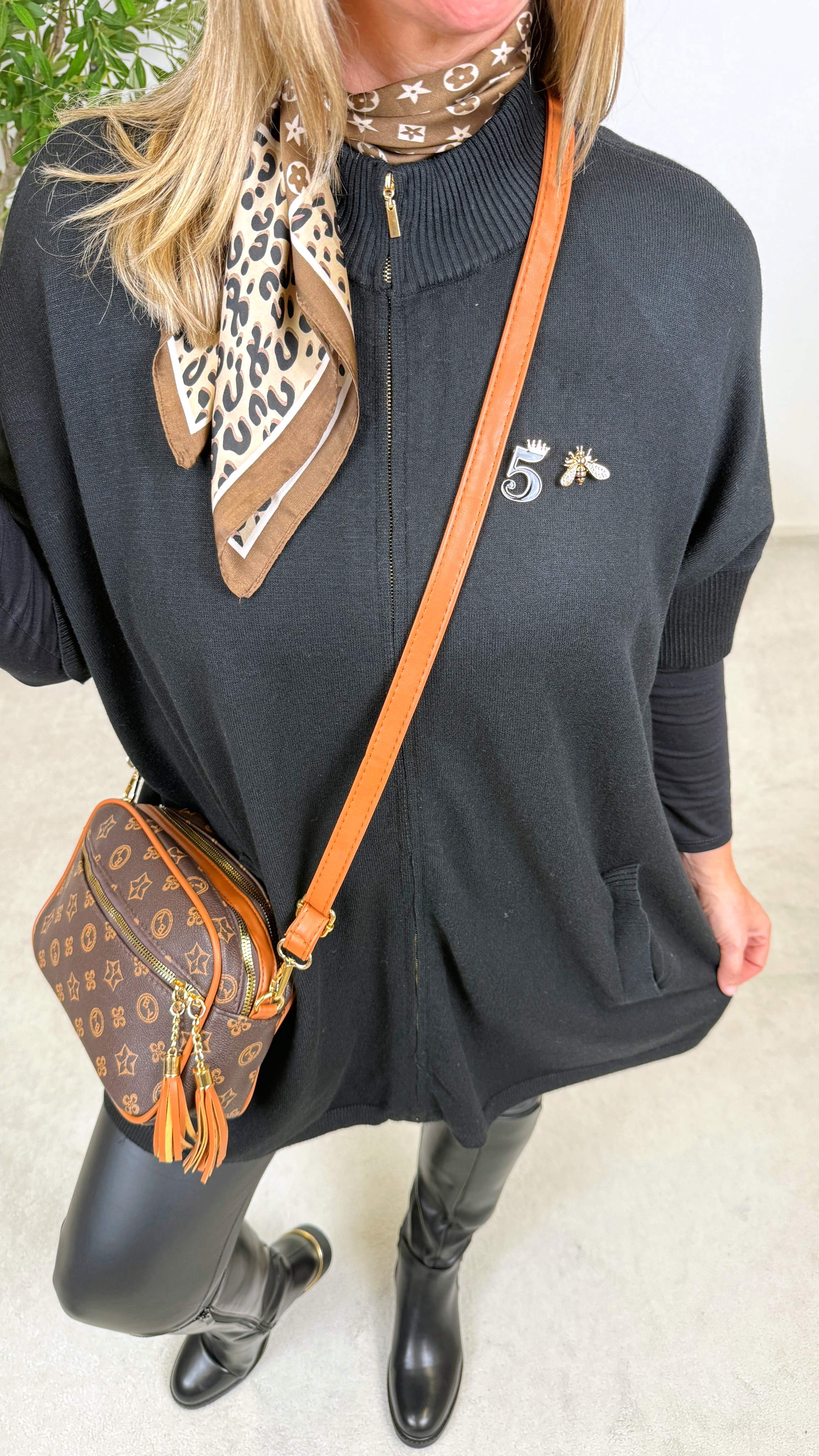 Strickjacke Café Chic *Schwarz* - Power of Princess