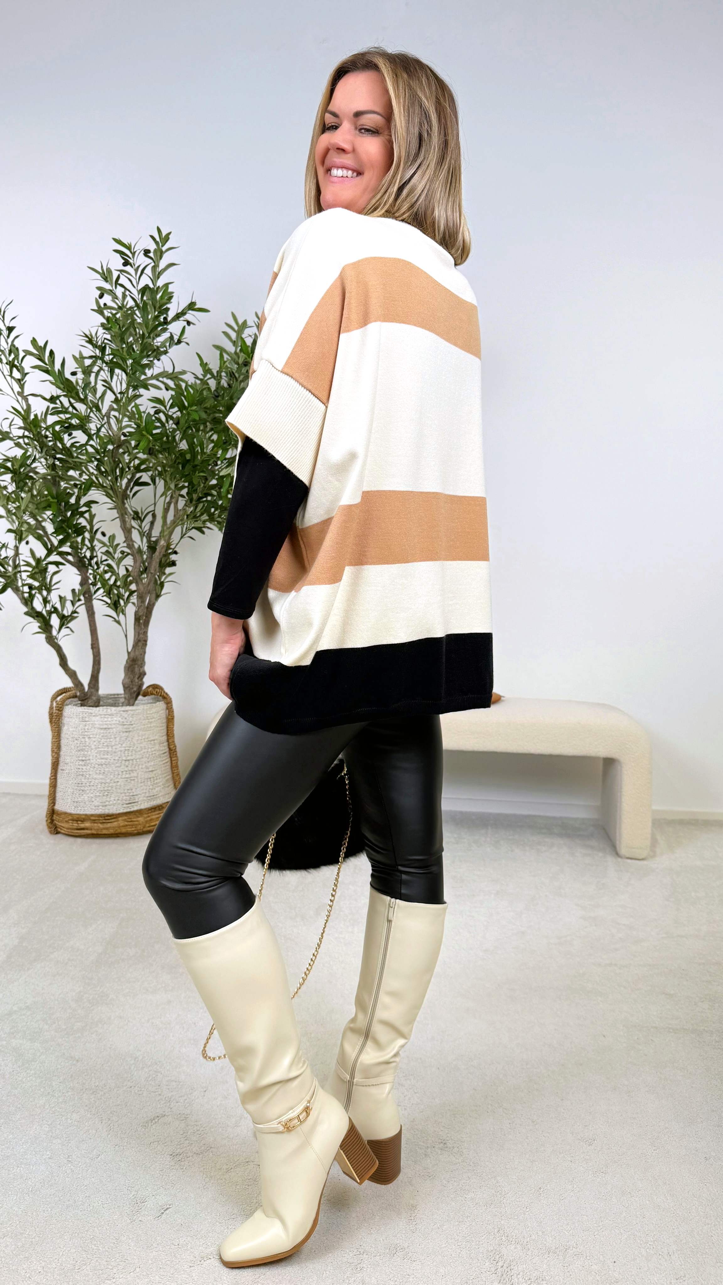 Leggings Leather Luxe *Schwarz*