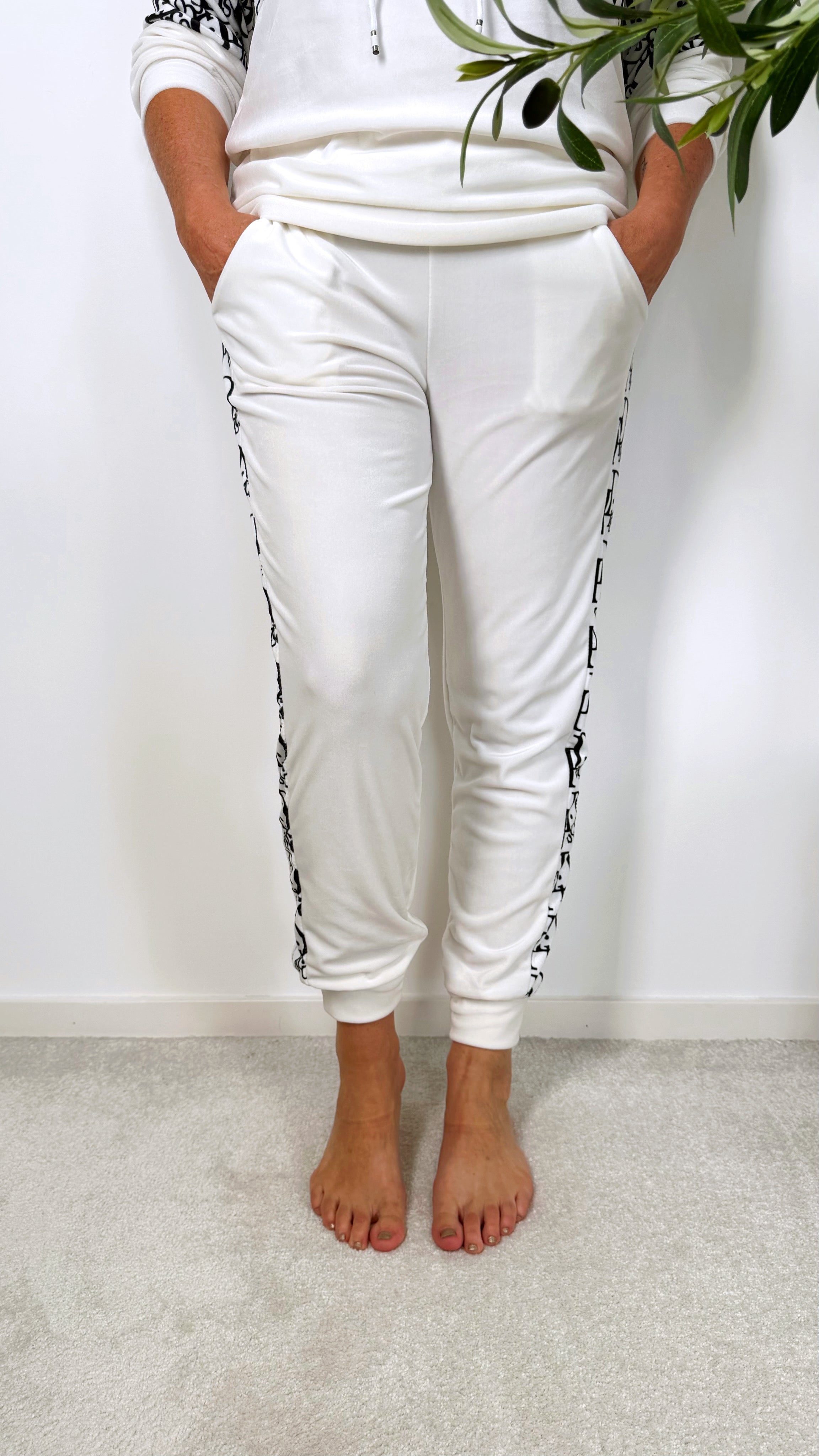 Hose Glam Script *Weiß*