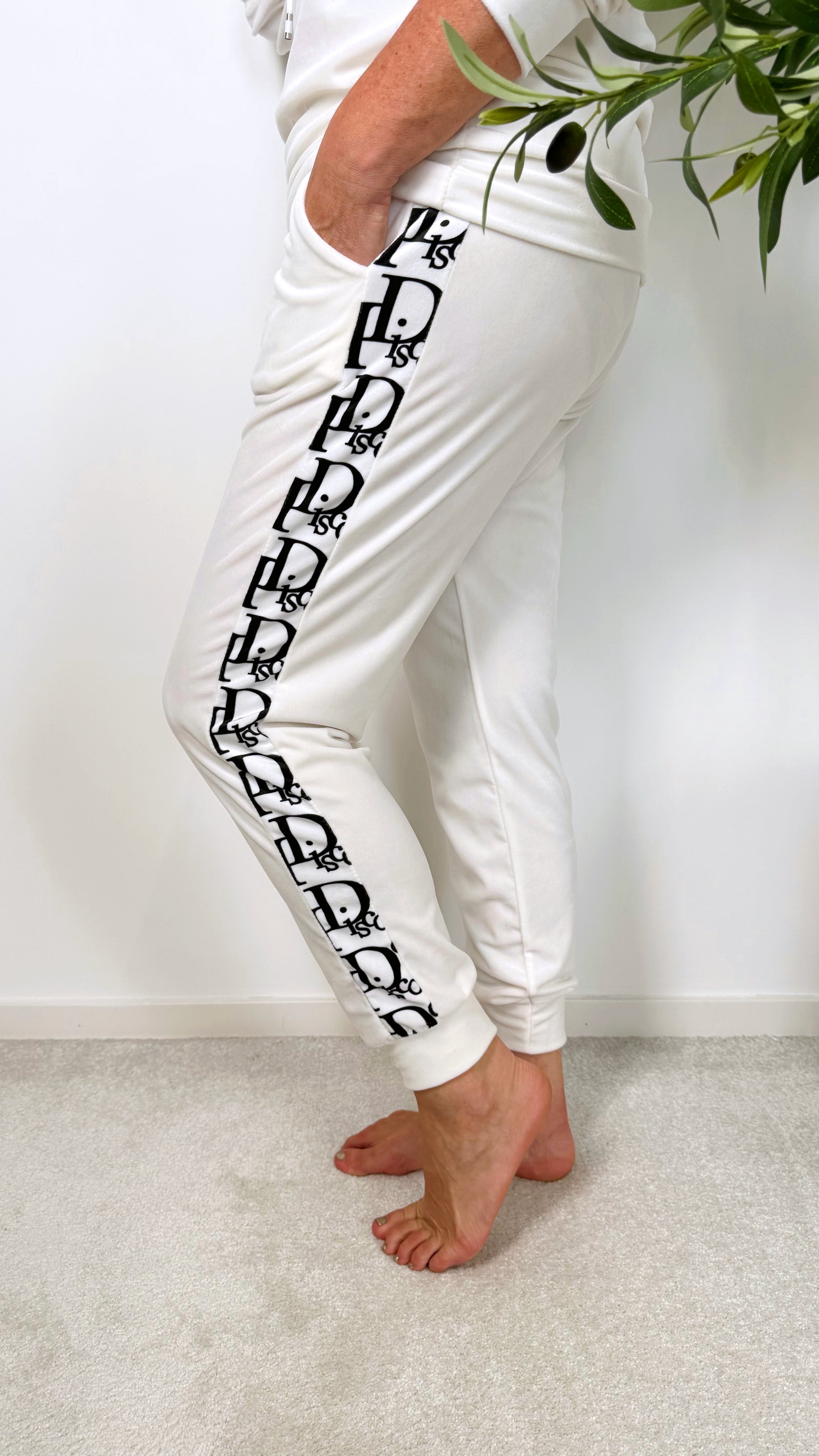 Hose Glam Script *Weiß*