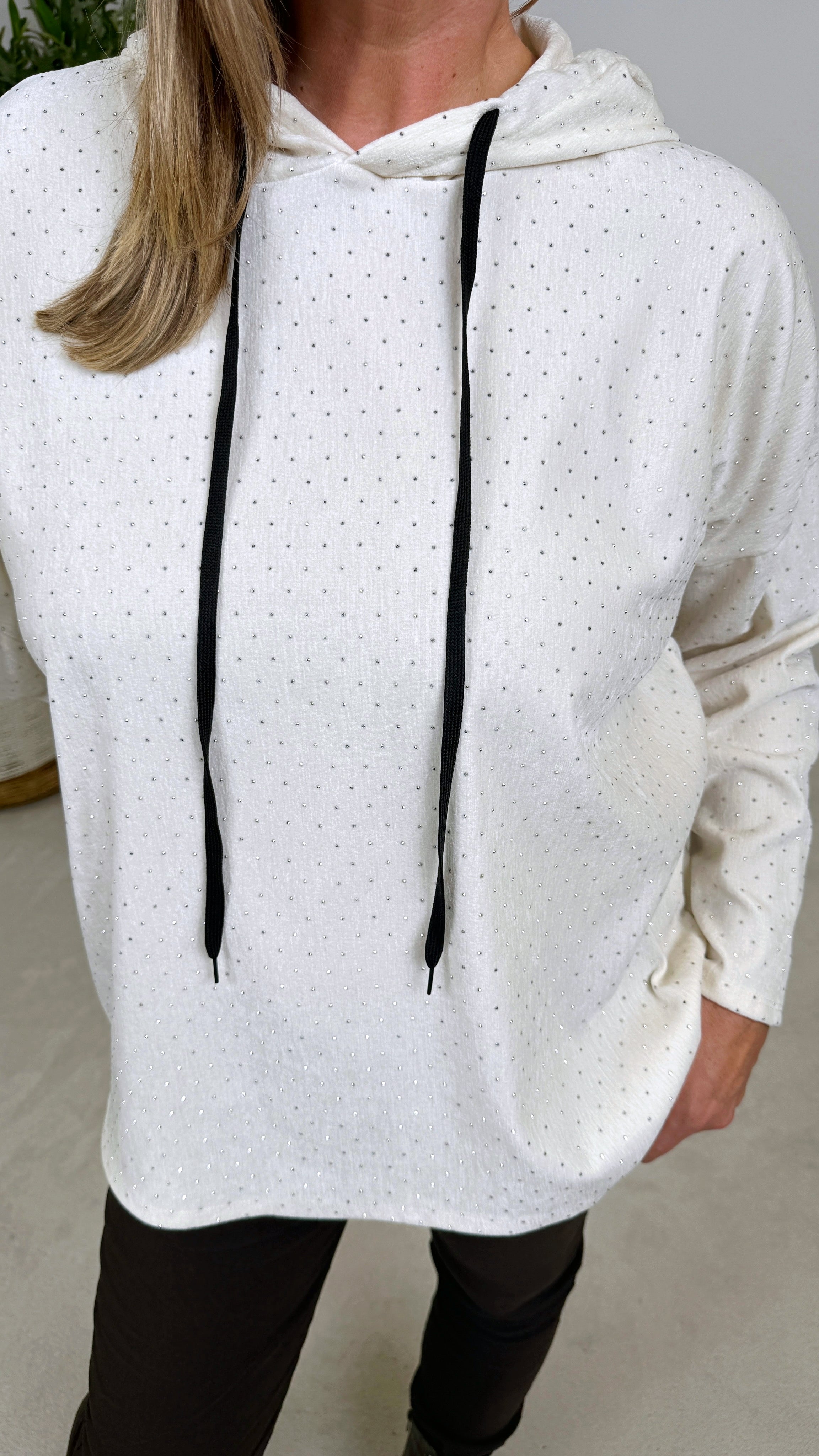 Hoodie Glitz Queen *Weiß*