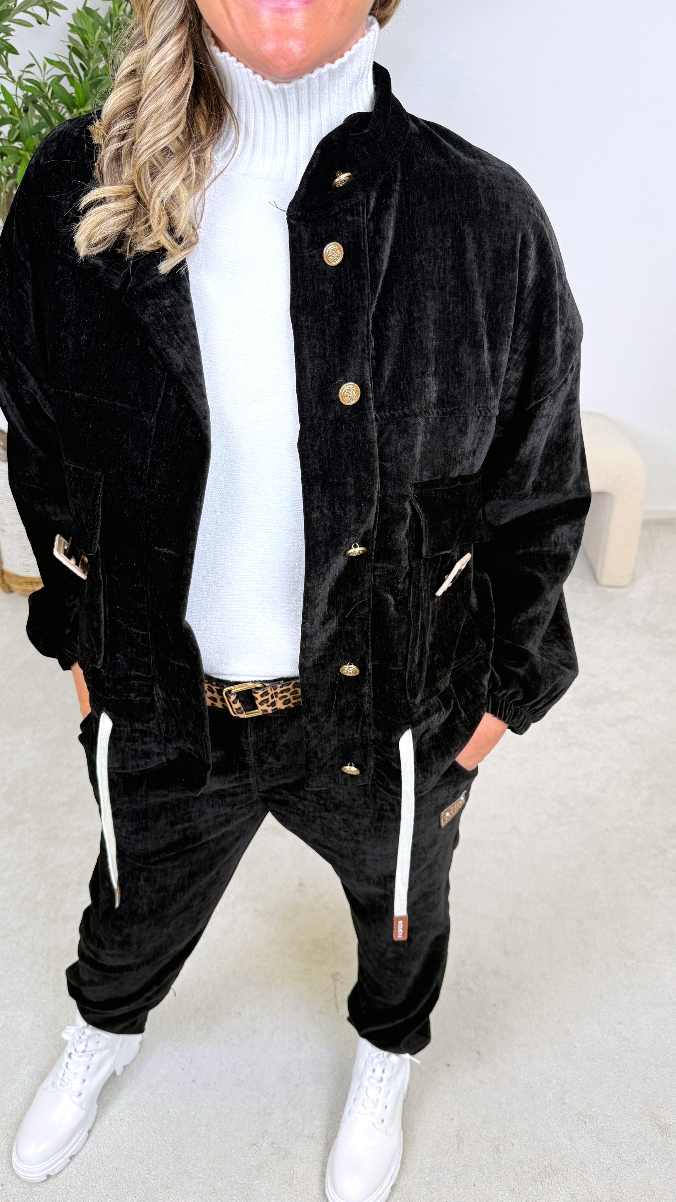 Jacke Velvet Dreams *Schwarz*