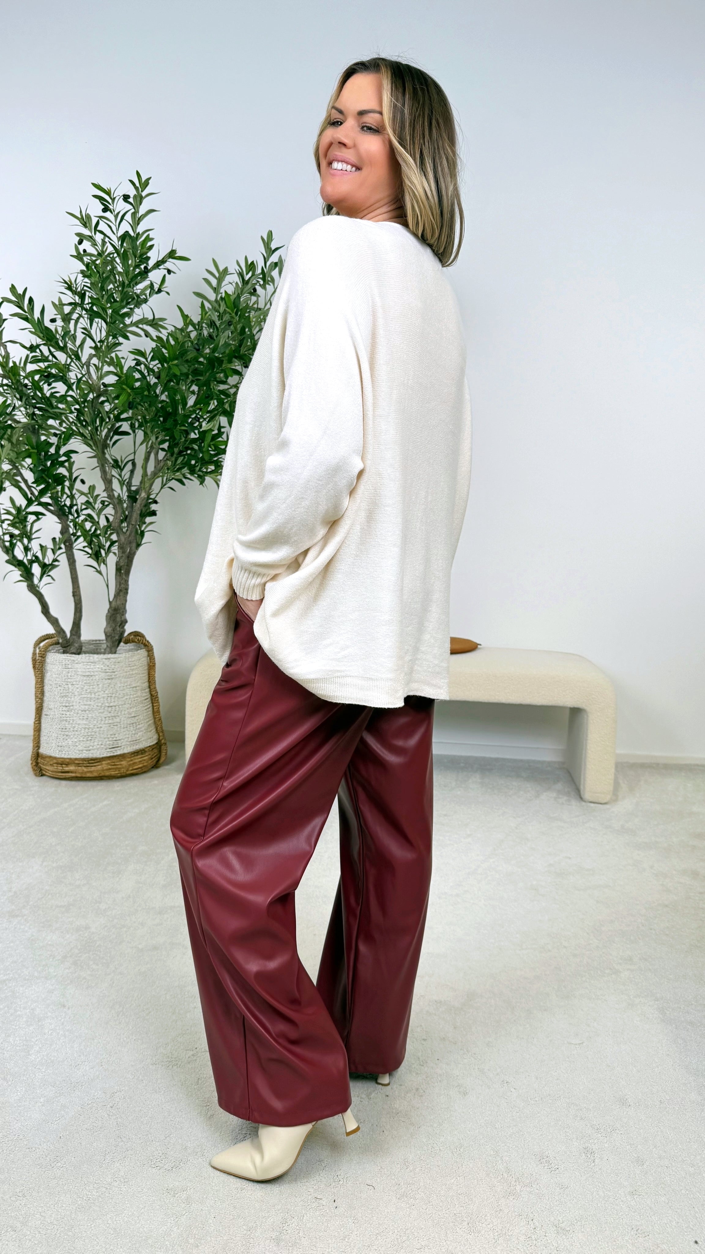 Hose Modern Move *Bordaux*