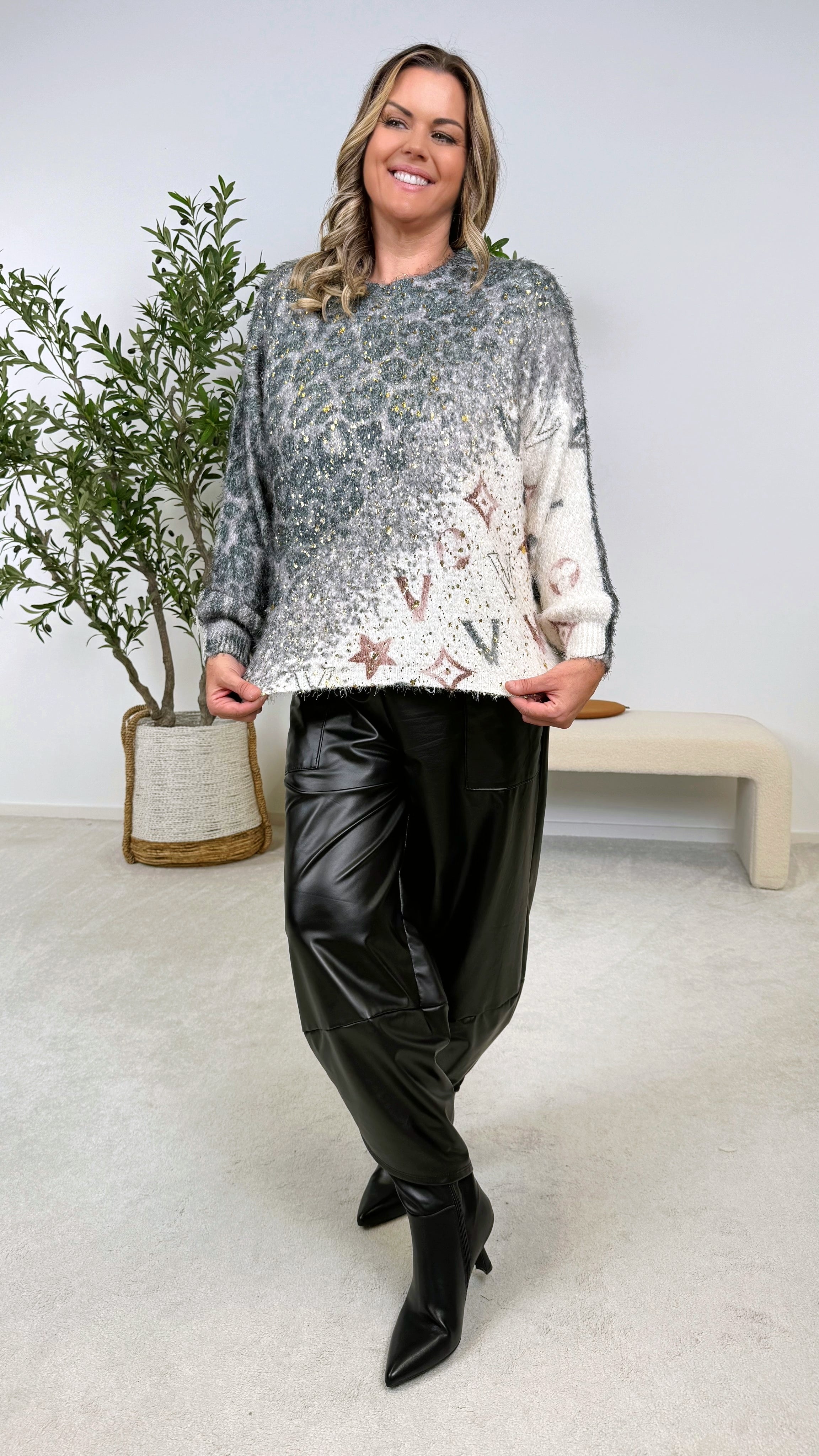 Pullover Glam Spirit *Khaki*