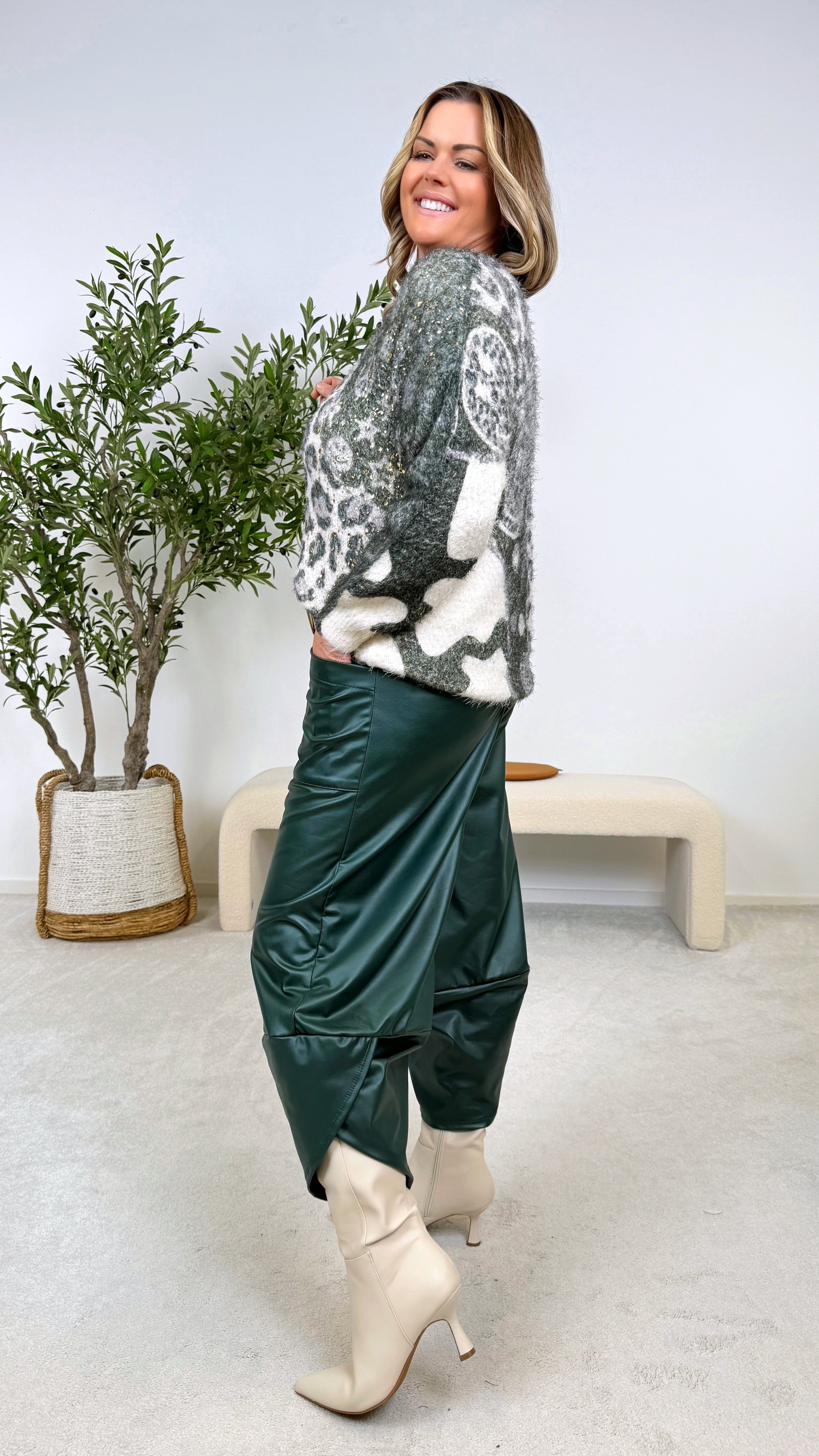 Pullover Sparkle Panther *Khaki*