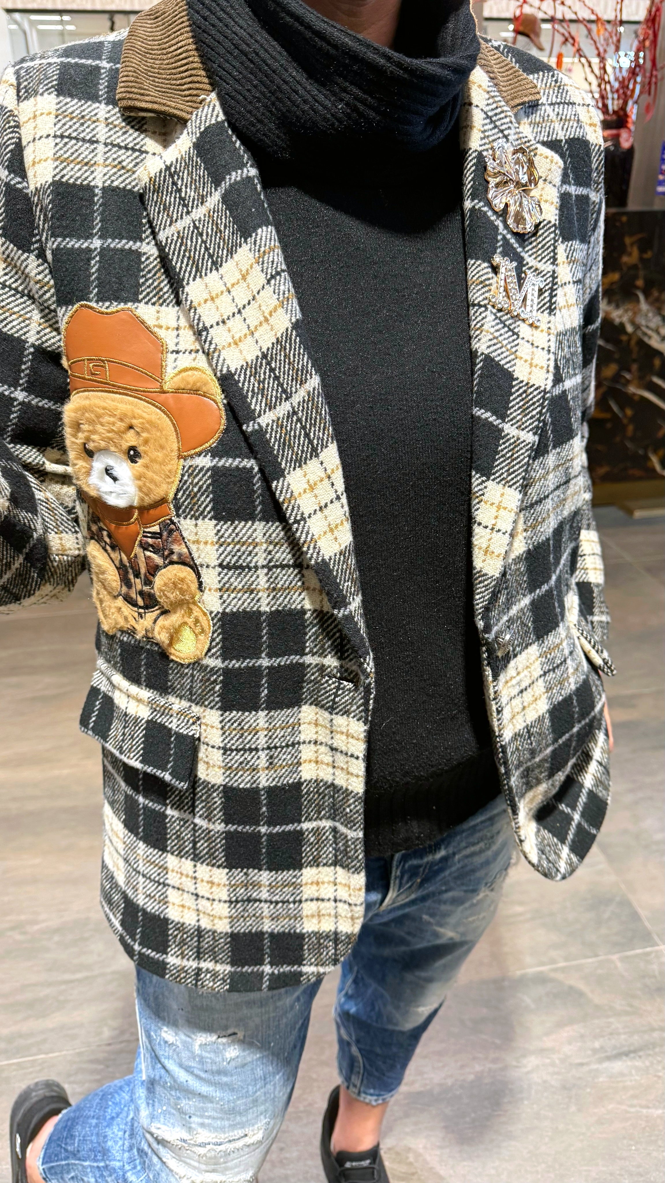 Blazer Square Teddy Diamond