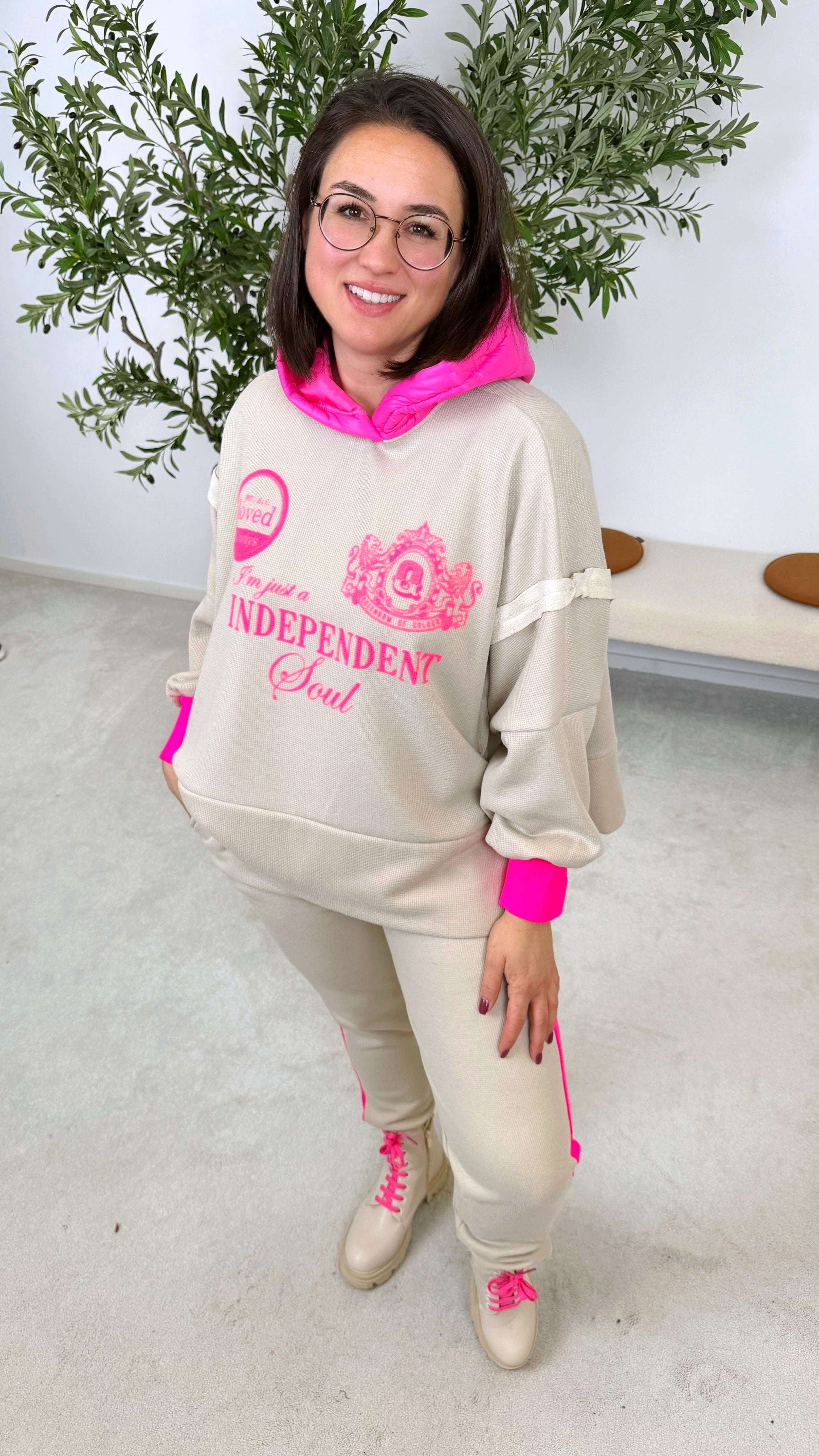 Hoodie Independent Soul *Beige*