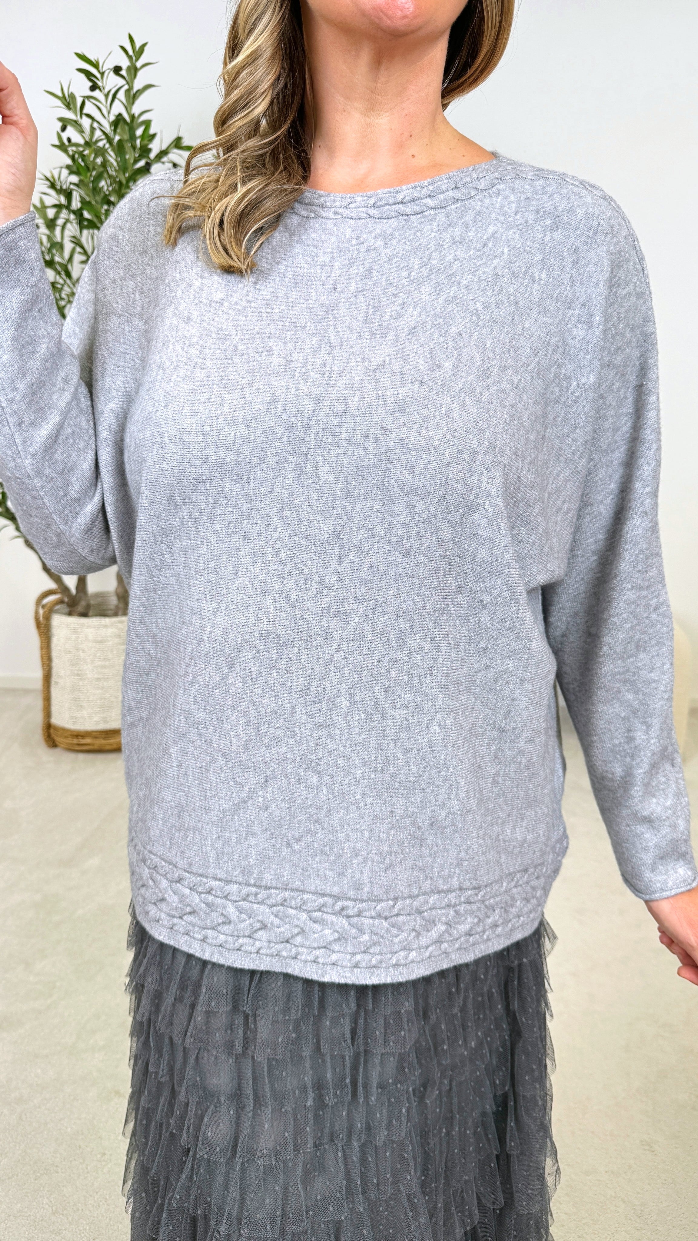 Strickpullover Soft Balance *Grau* Z088