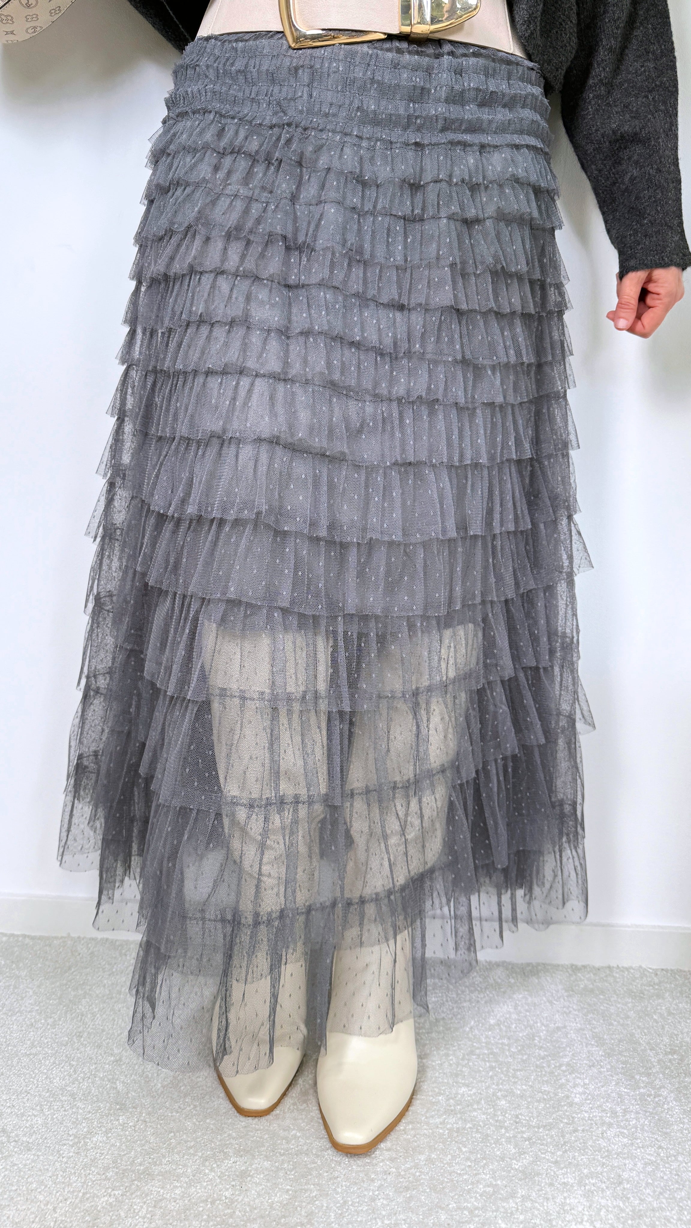 Langer Rock Luna Skirt (4 Farben)