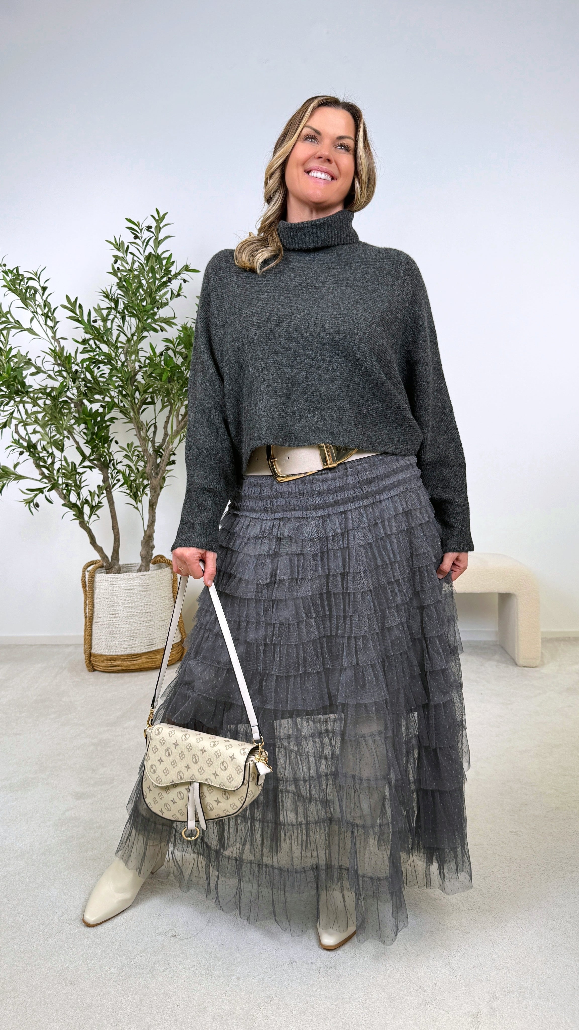 Langer Rock Luna Skirt (4 Farben)